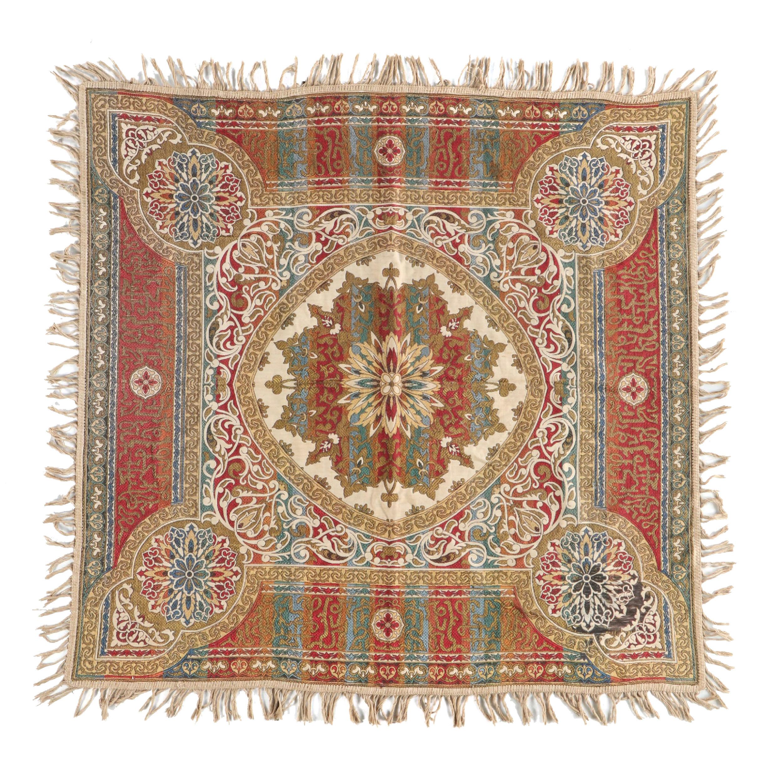 Granada Island Style Spanish Islamic Multicolor Woven Piano Shawl