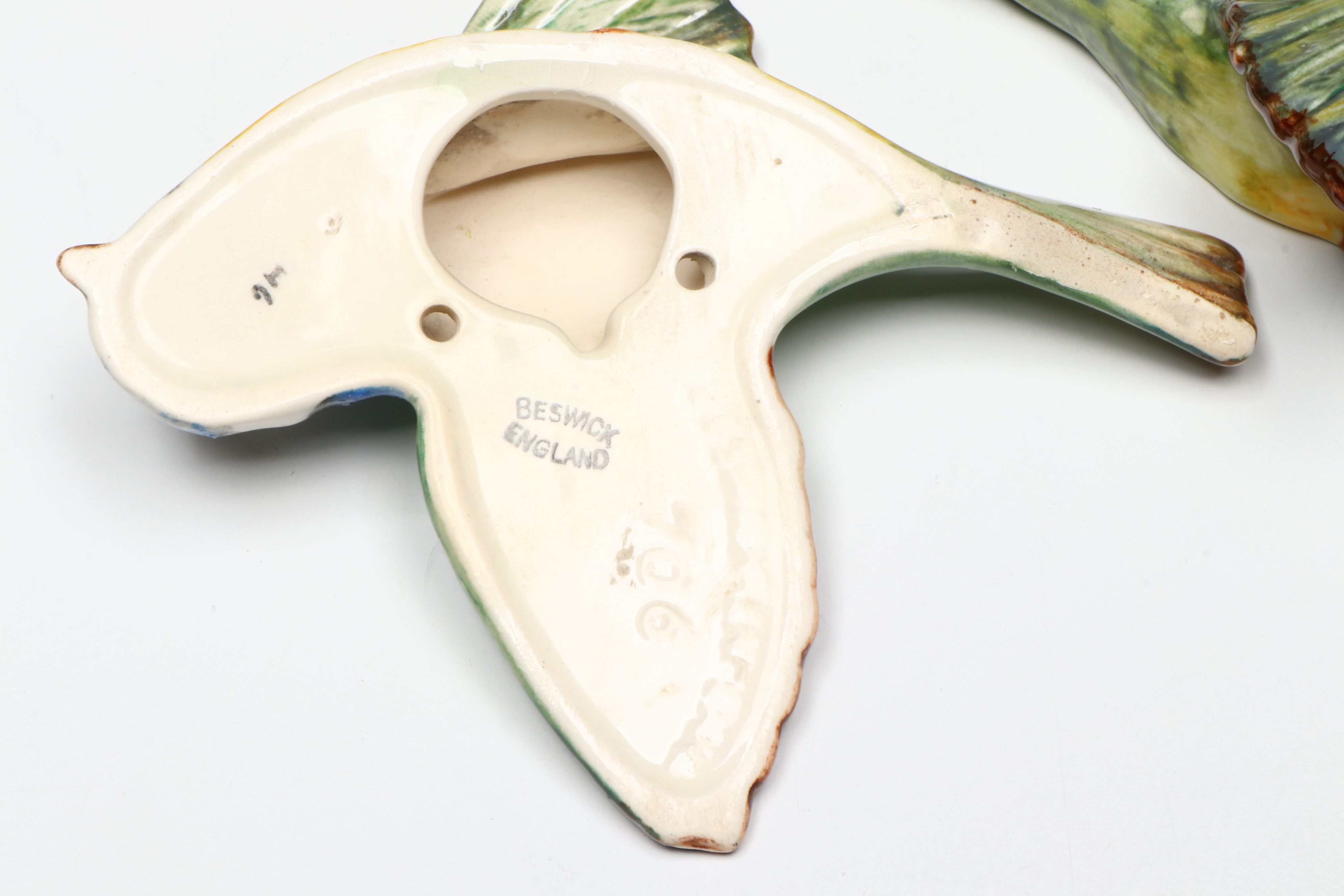 Beswick Wall Palques with Wade Whimsies and Other Ceramic Bird Figurines