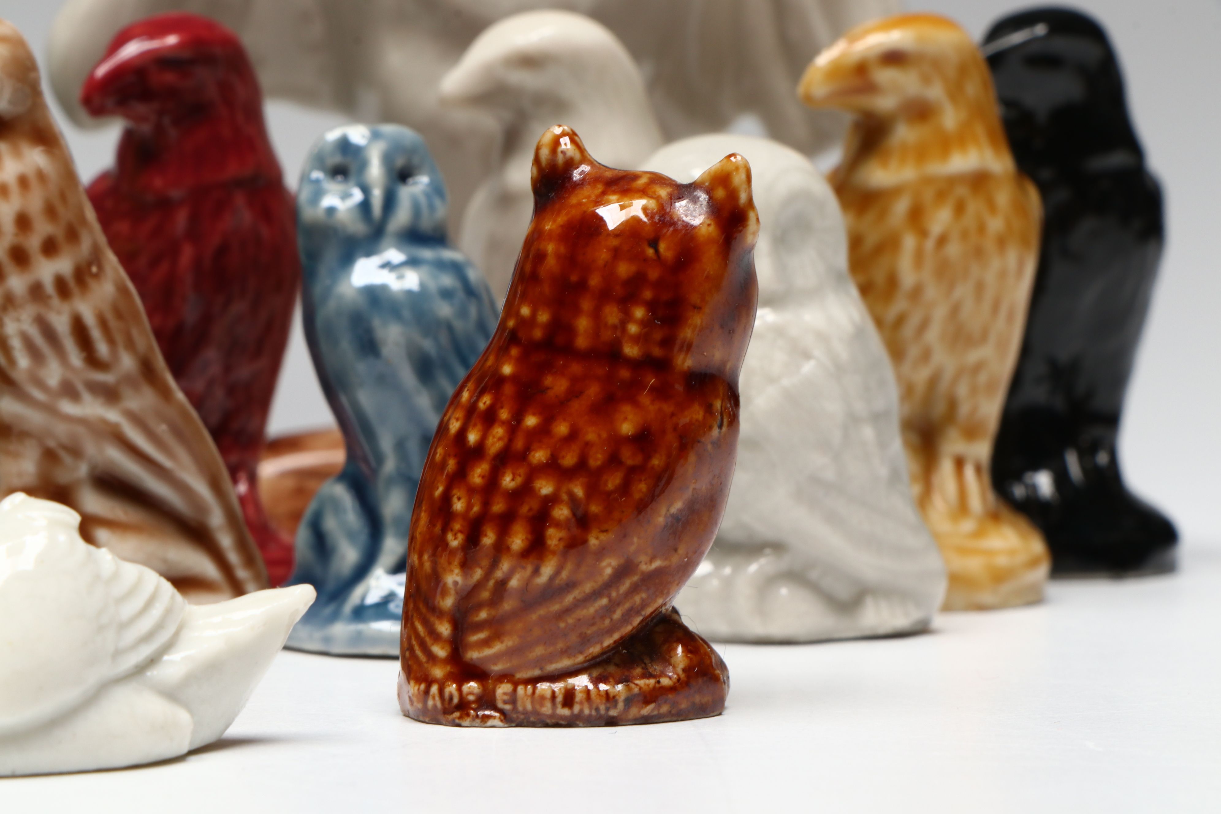 Beswick Wall Palques with Wade Whimsies and Other Ceramic Bird Figurines