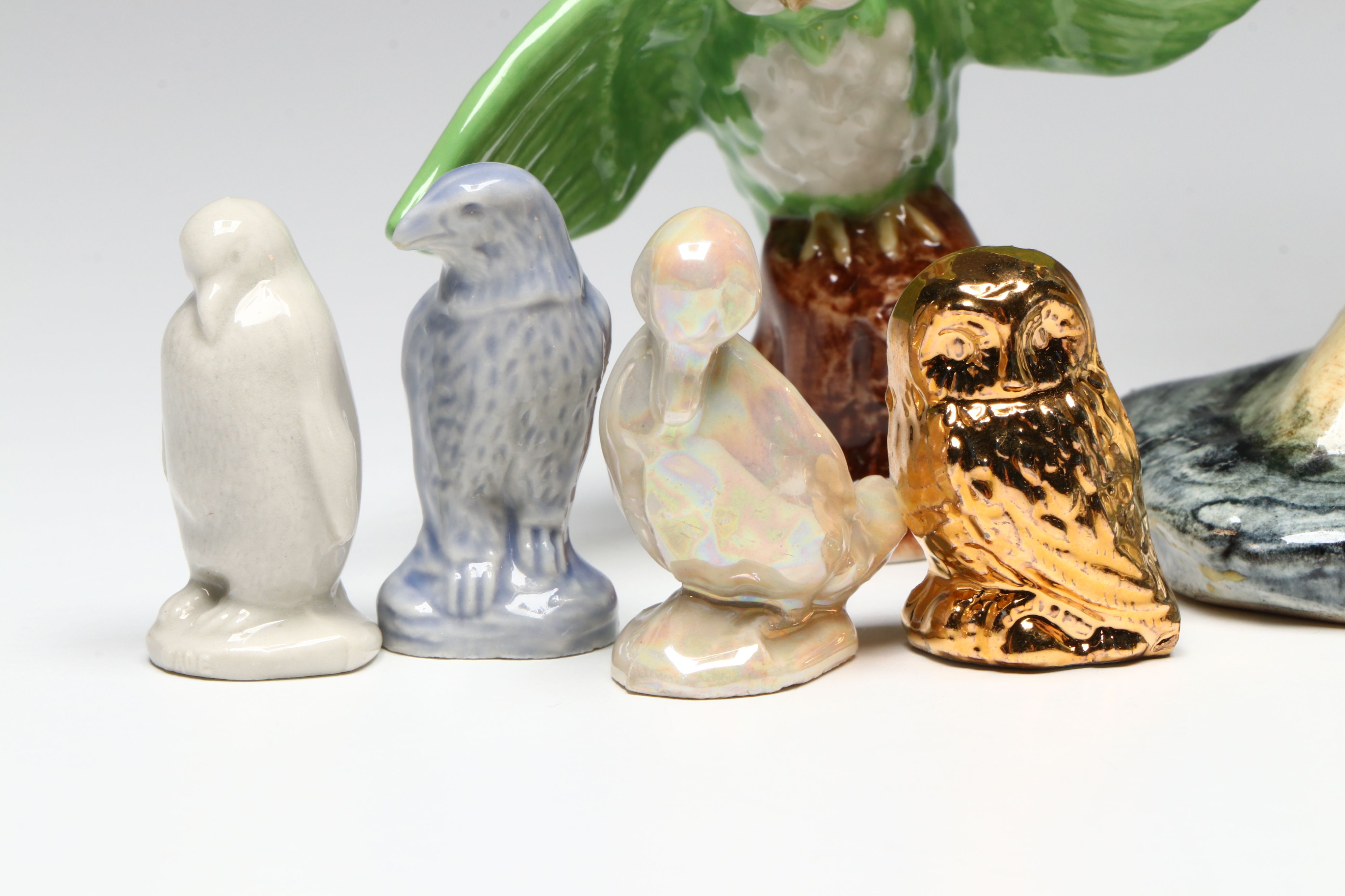 Beswick Wall Palques with Wade Whimsies and Other Ceramic Bird Figurines
