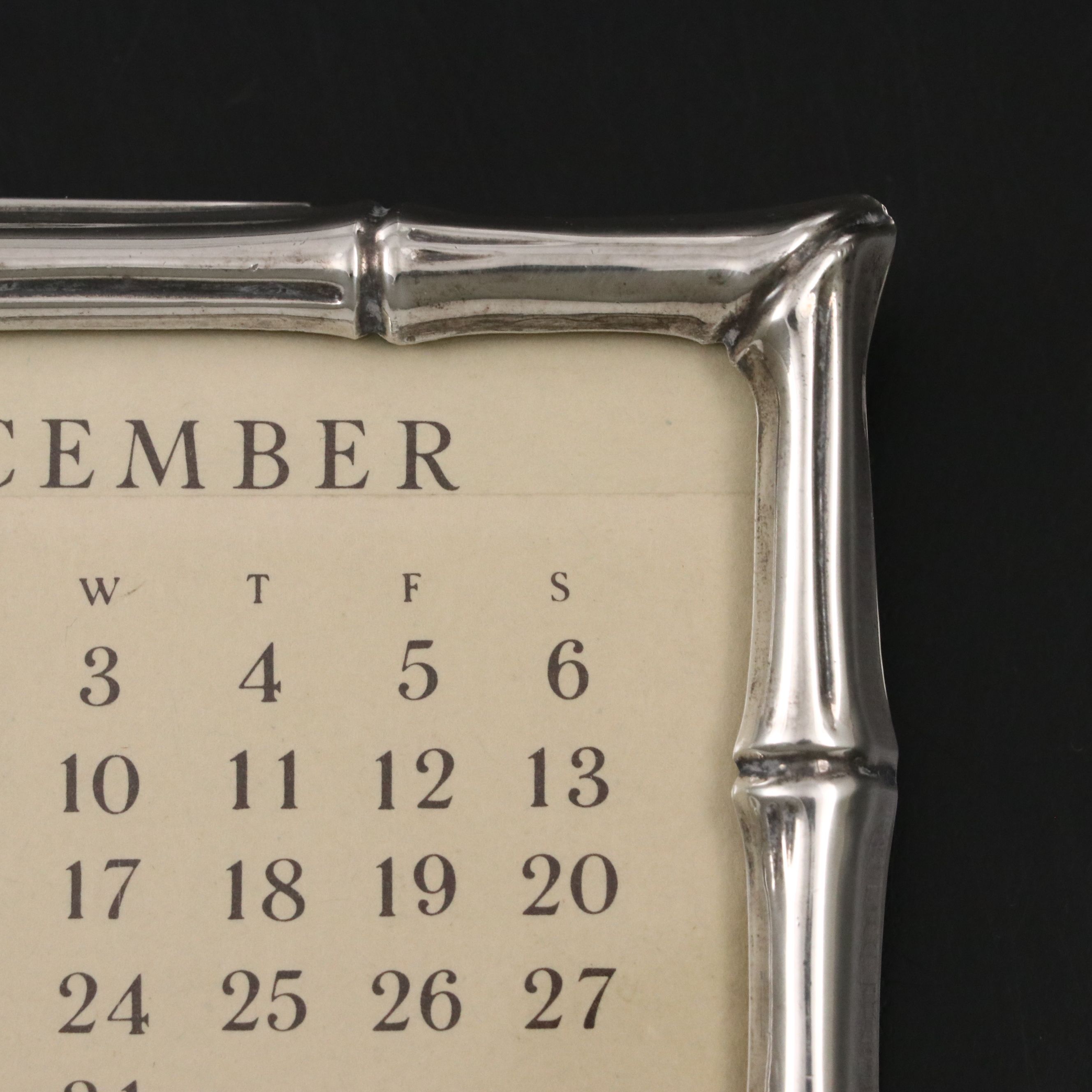 Tiffany & Co. Sterling Silver Perpetual Desk Calendar