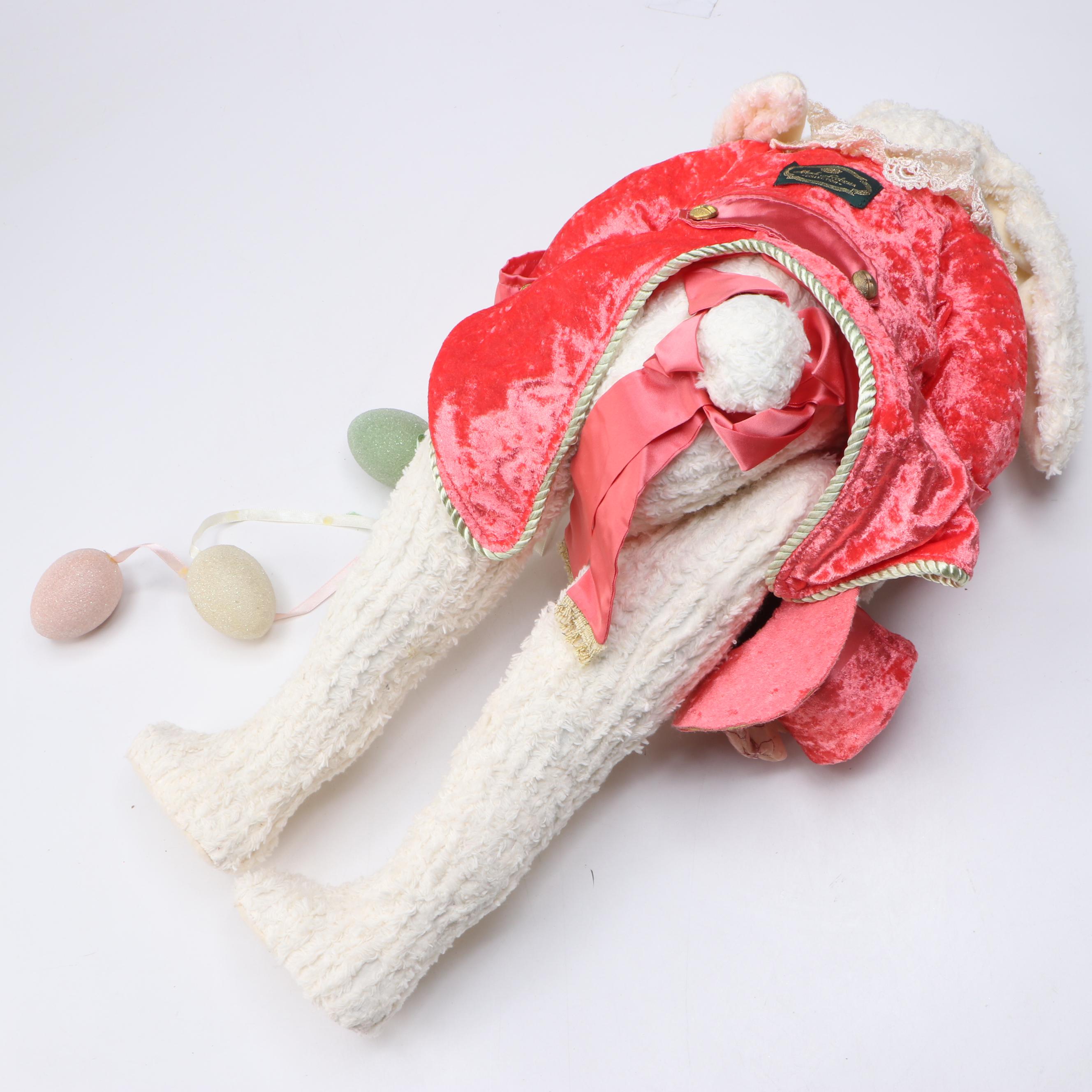 Mark Roberts "Tophat Bunny" Plush Easter Figurine