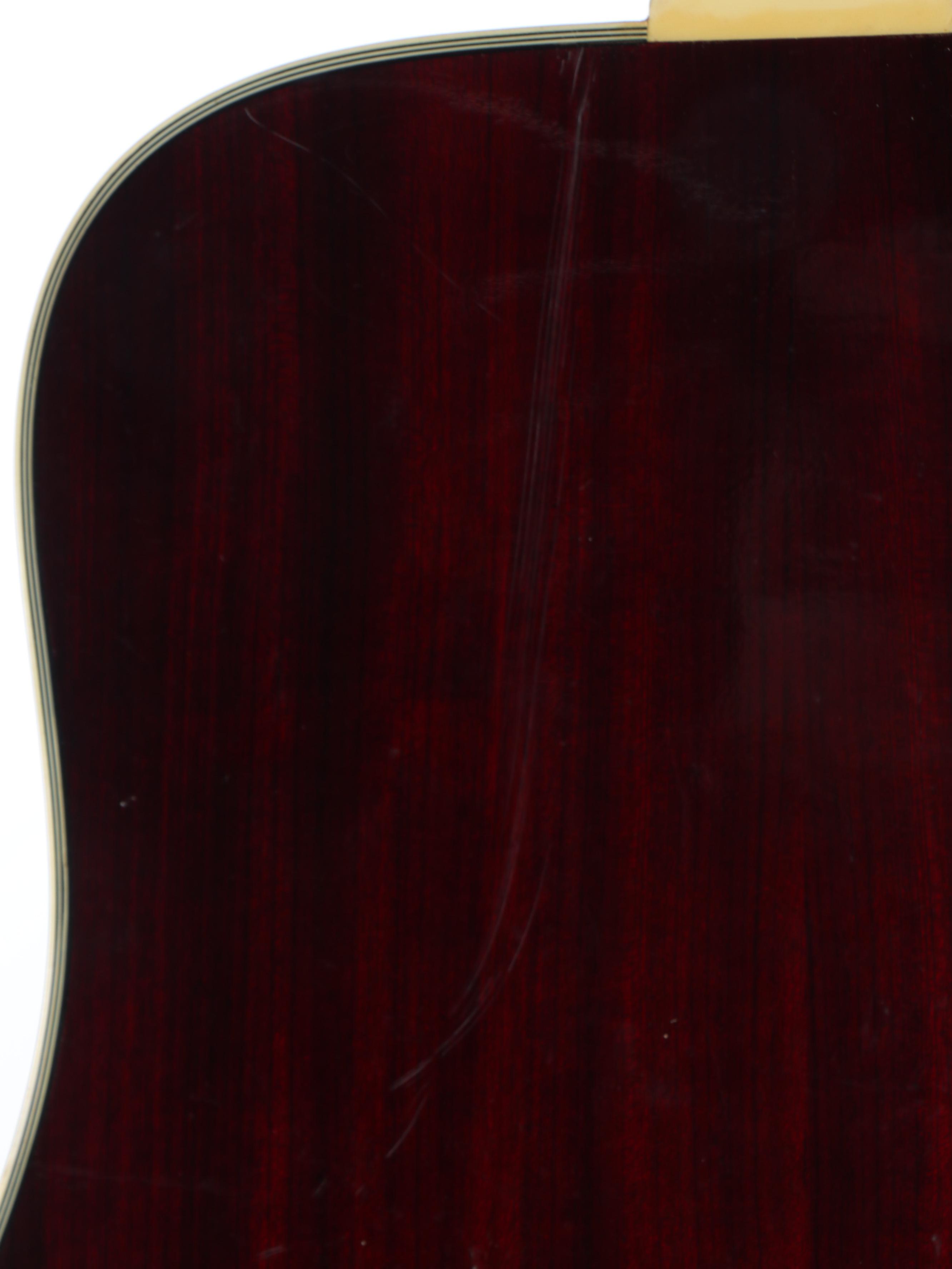 Kent Bonanza Acoustic Guitar with Mother-of-Pearl and Rosewood Fretboard