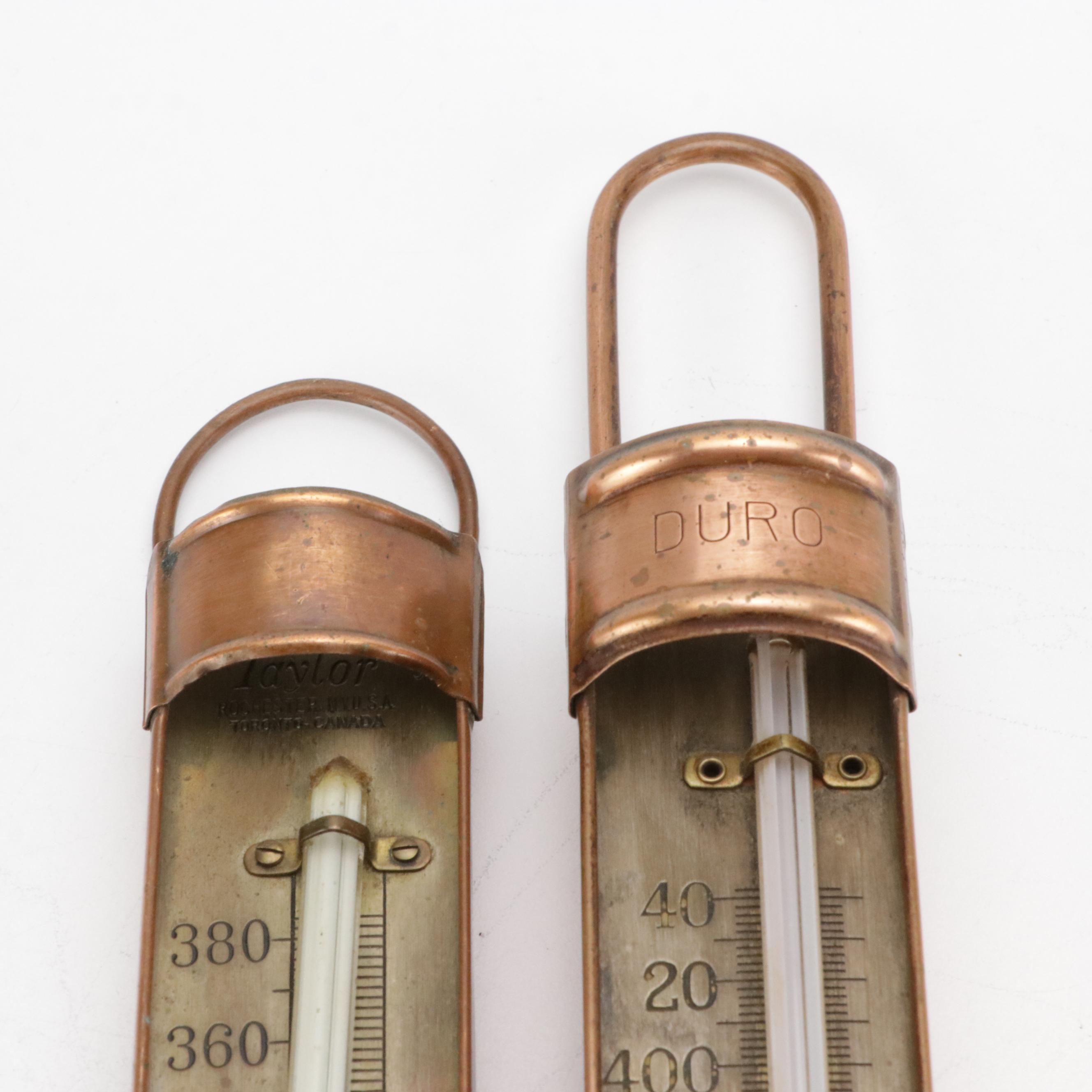 Palmer Inc. Vintage Copper Candy Thermometers