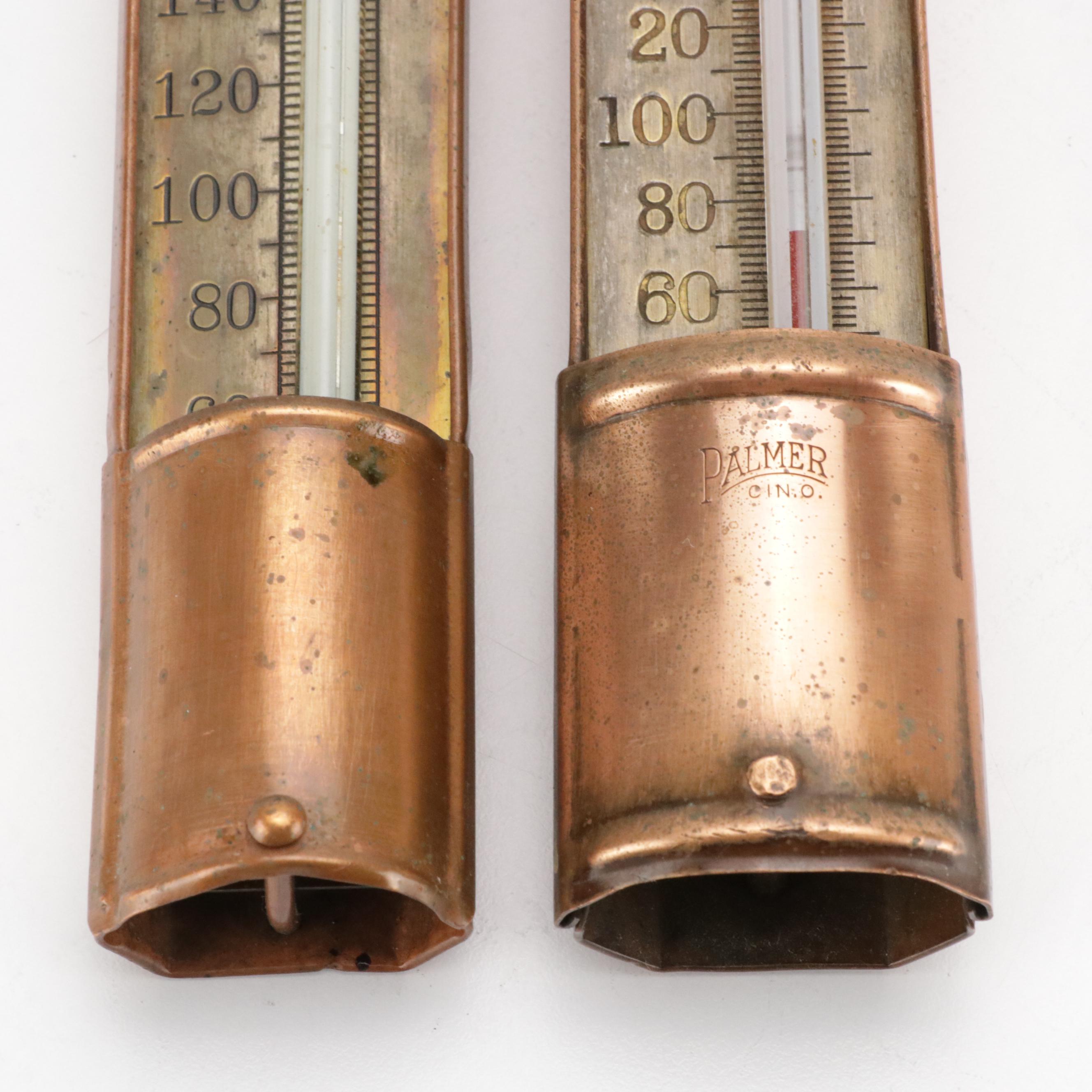 Palmer Inc. Vintage Copper Candy Thermometers