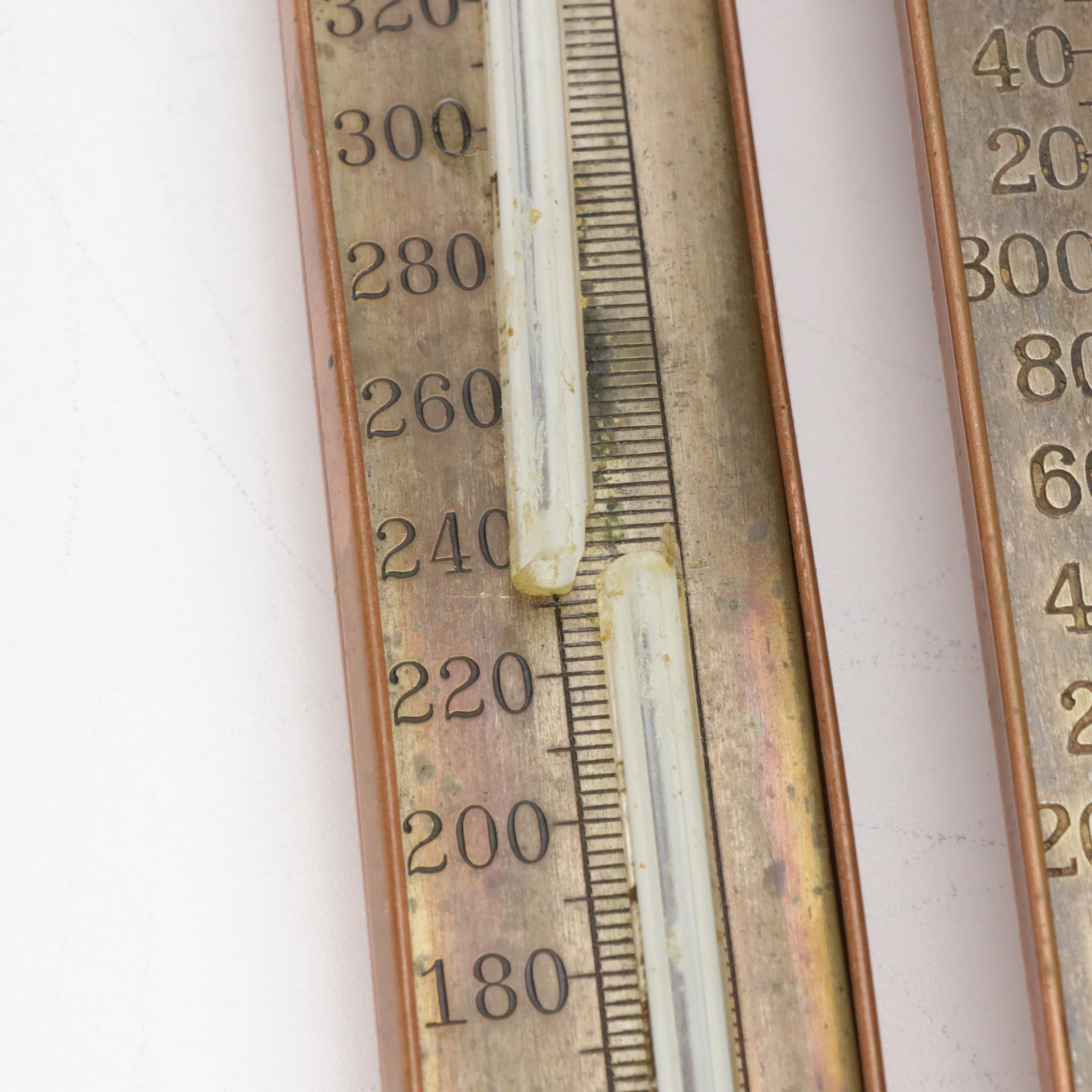 Palmer Inc. Vintage Copper Candy Thermometers