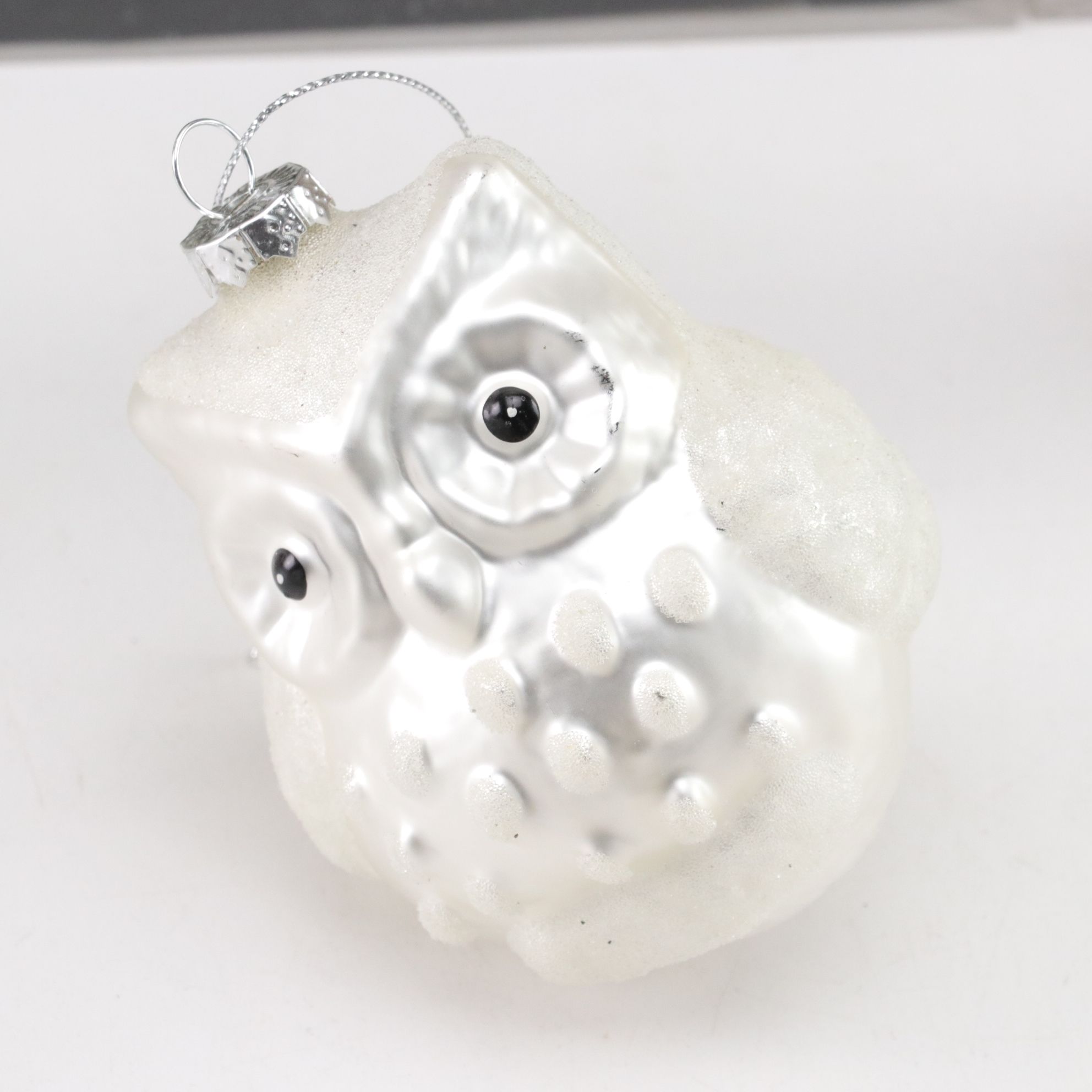 Glass and Glitter Owl Ornament Collection