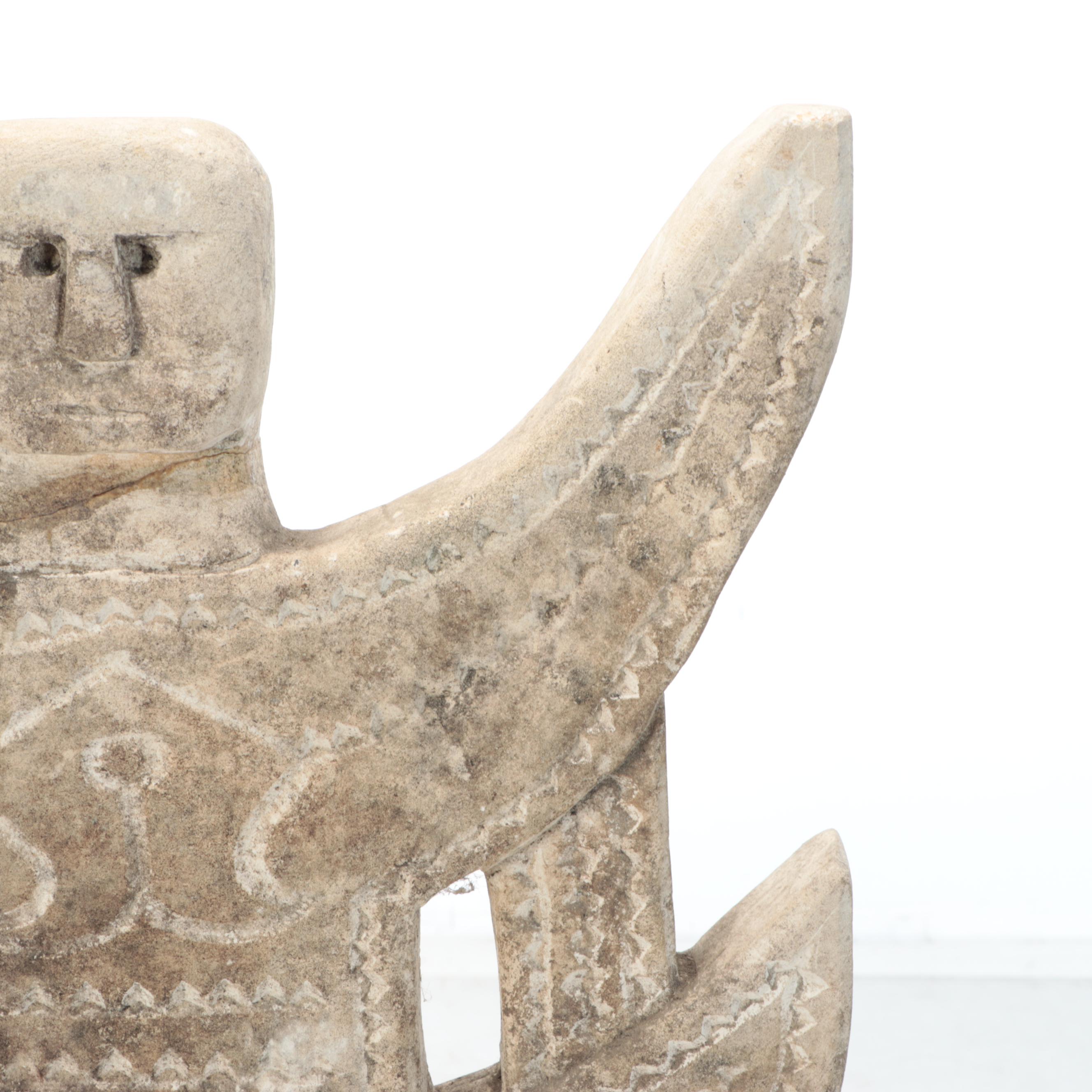 Timor Hand-Carved Stone Property Marker