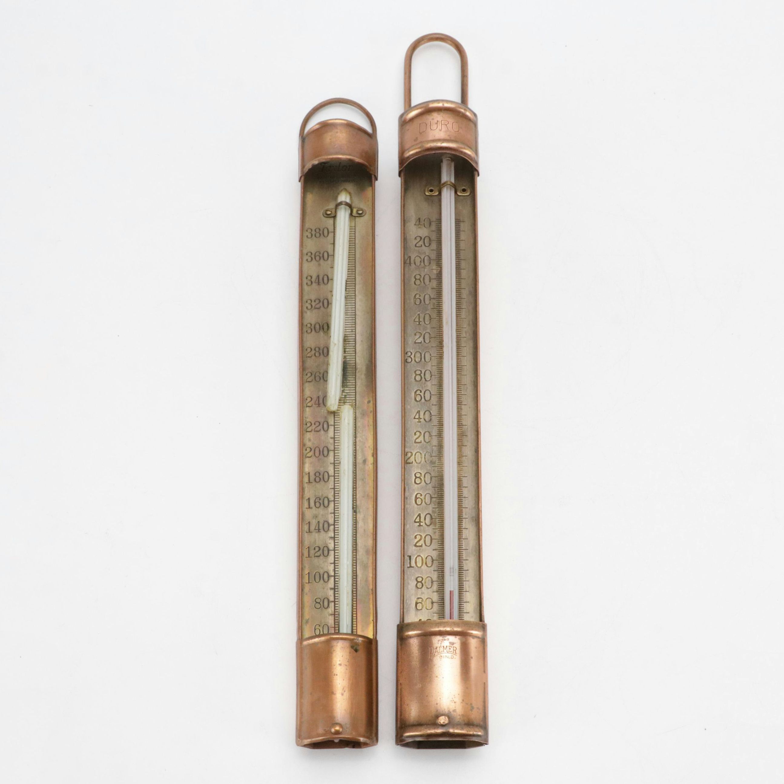 Palmer Inc. Vintage Copper Candy Thermometers