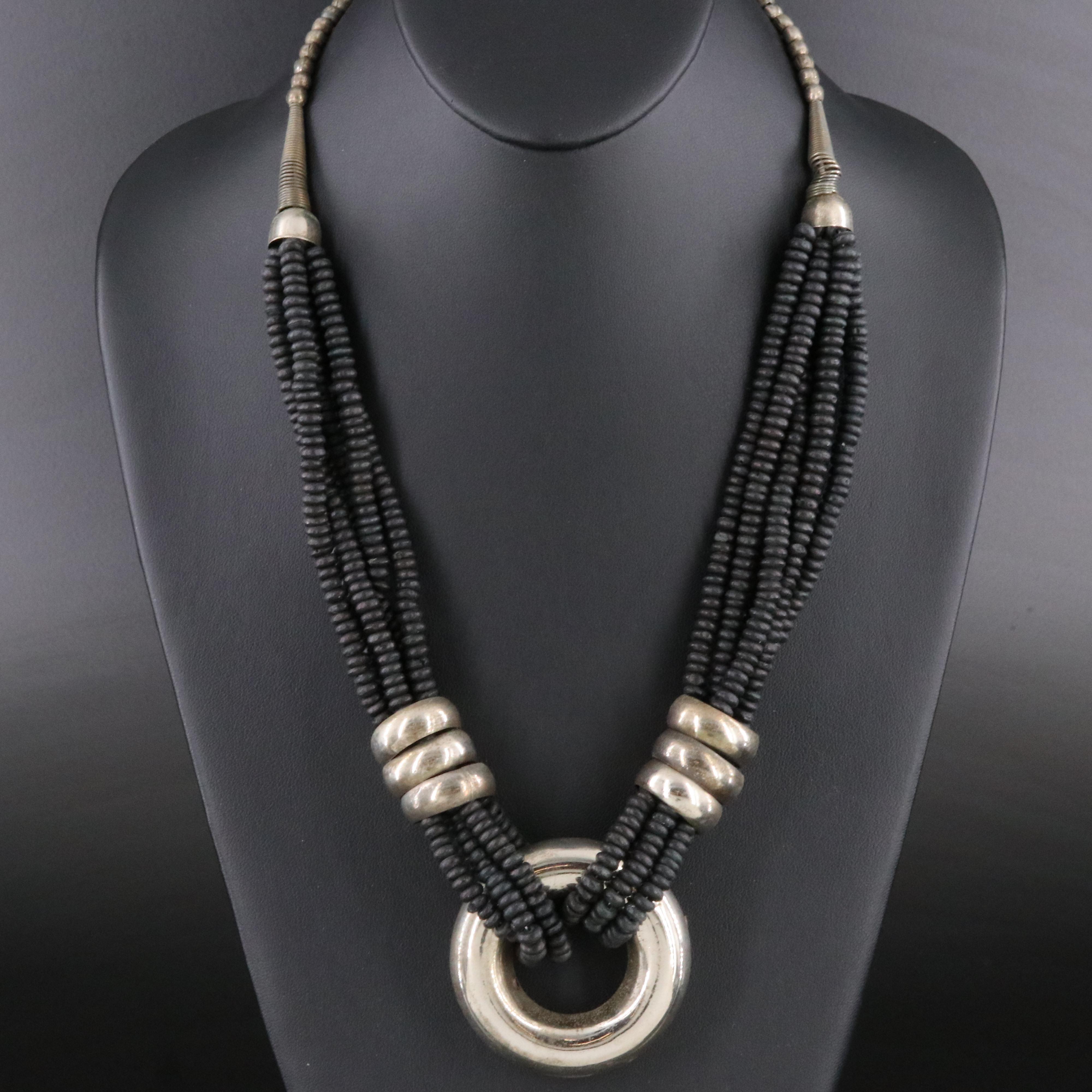 Interlocking Wood Necklace