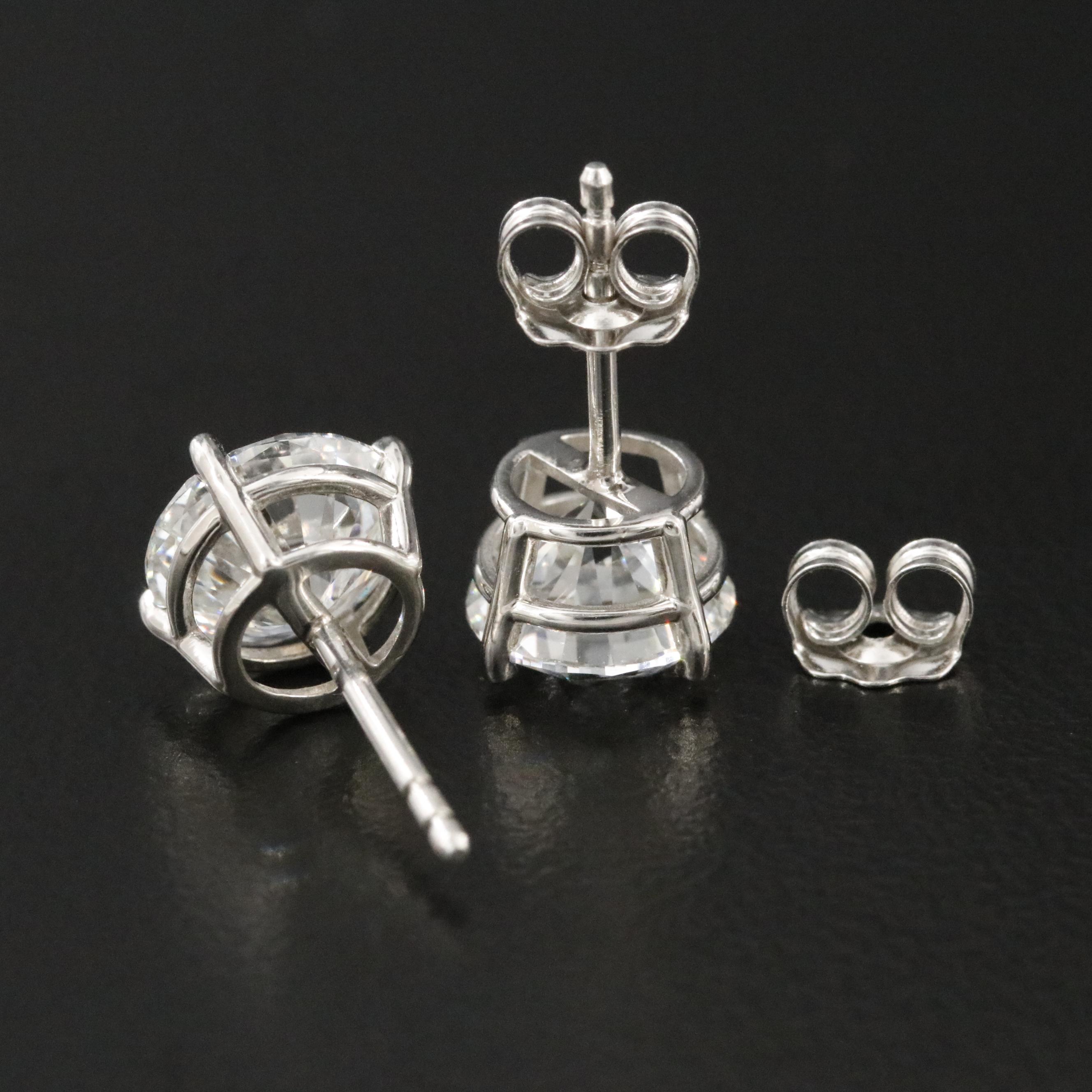 Platinum 3.00 CTW Lab Grown Diamond Earrings with IGI Reports