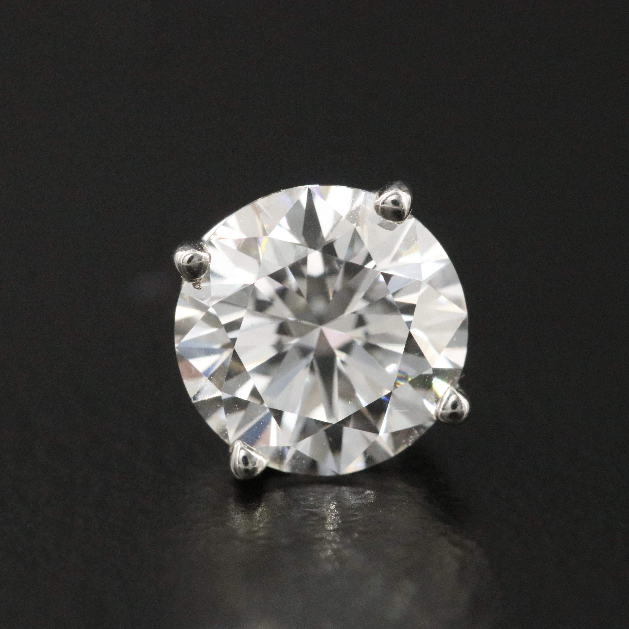 Platinum 3.00 CTW Lab Grown Diamond Earrings with IGI Reports