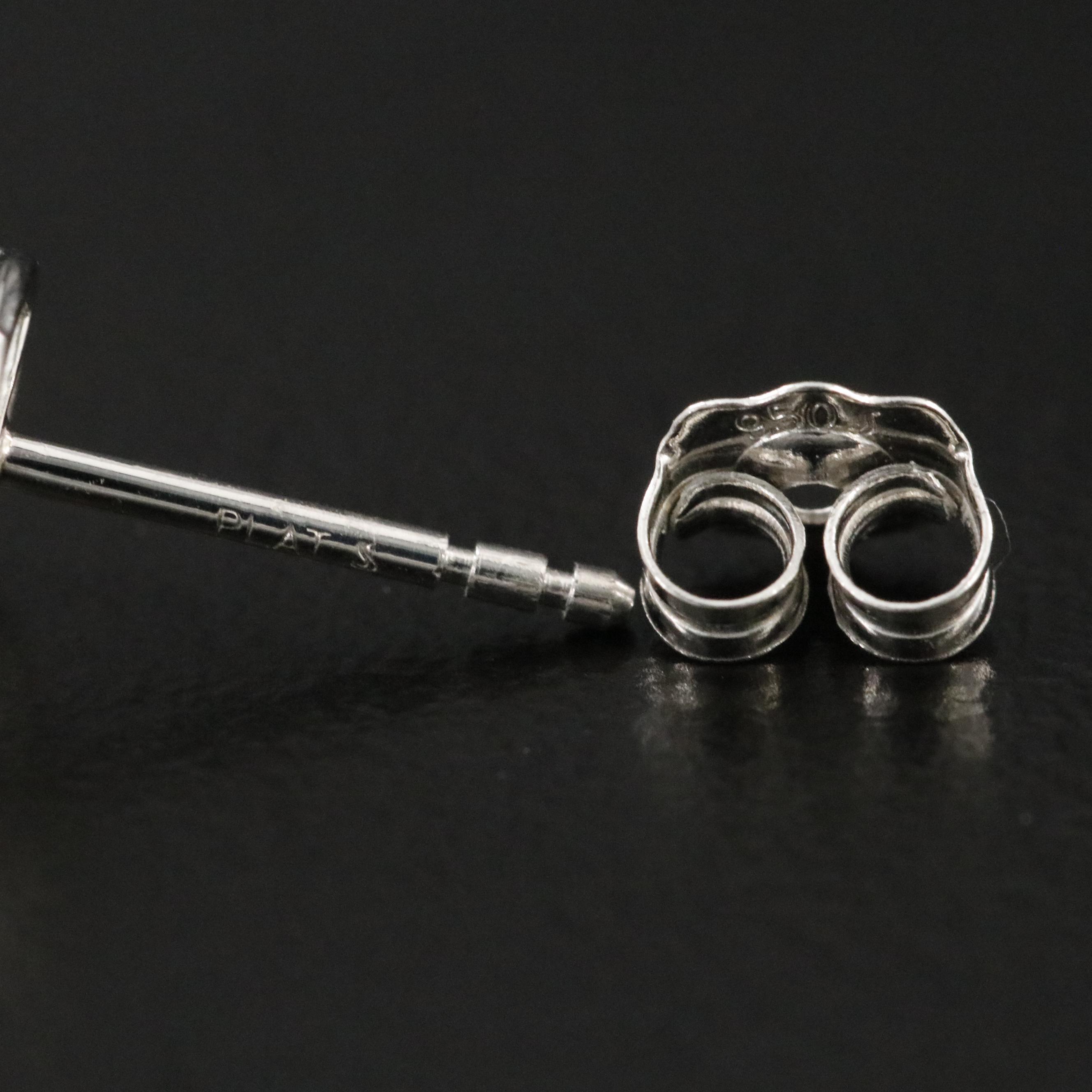 Platinum 3.00 CTW Lab Grown Diamond Earrings with IGI Reports