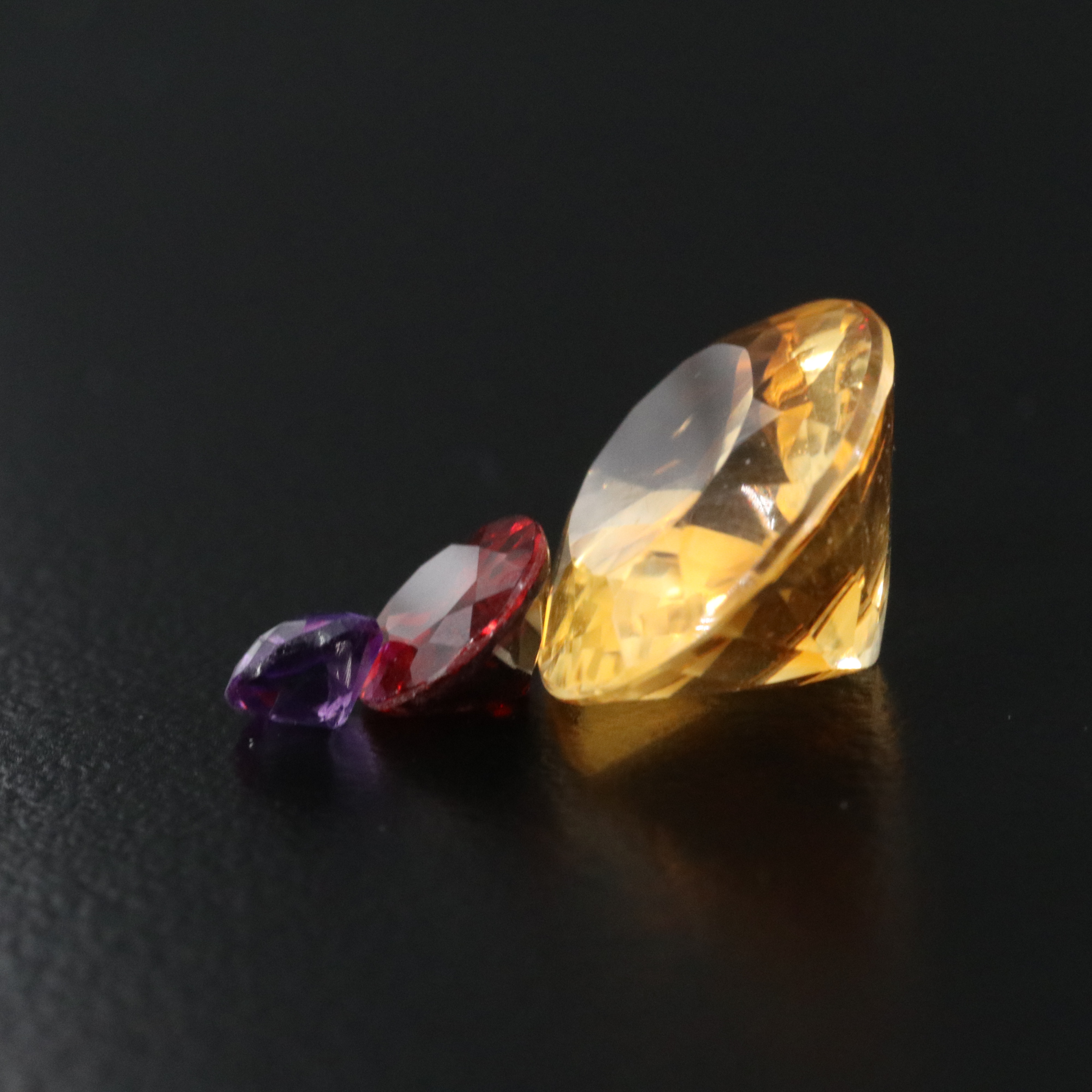 Loose 53.49 CTW Gemstone Collection Featuring Smoky Quartz, Citrine and Garnet