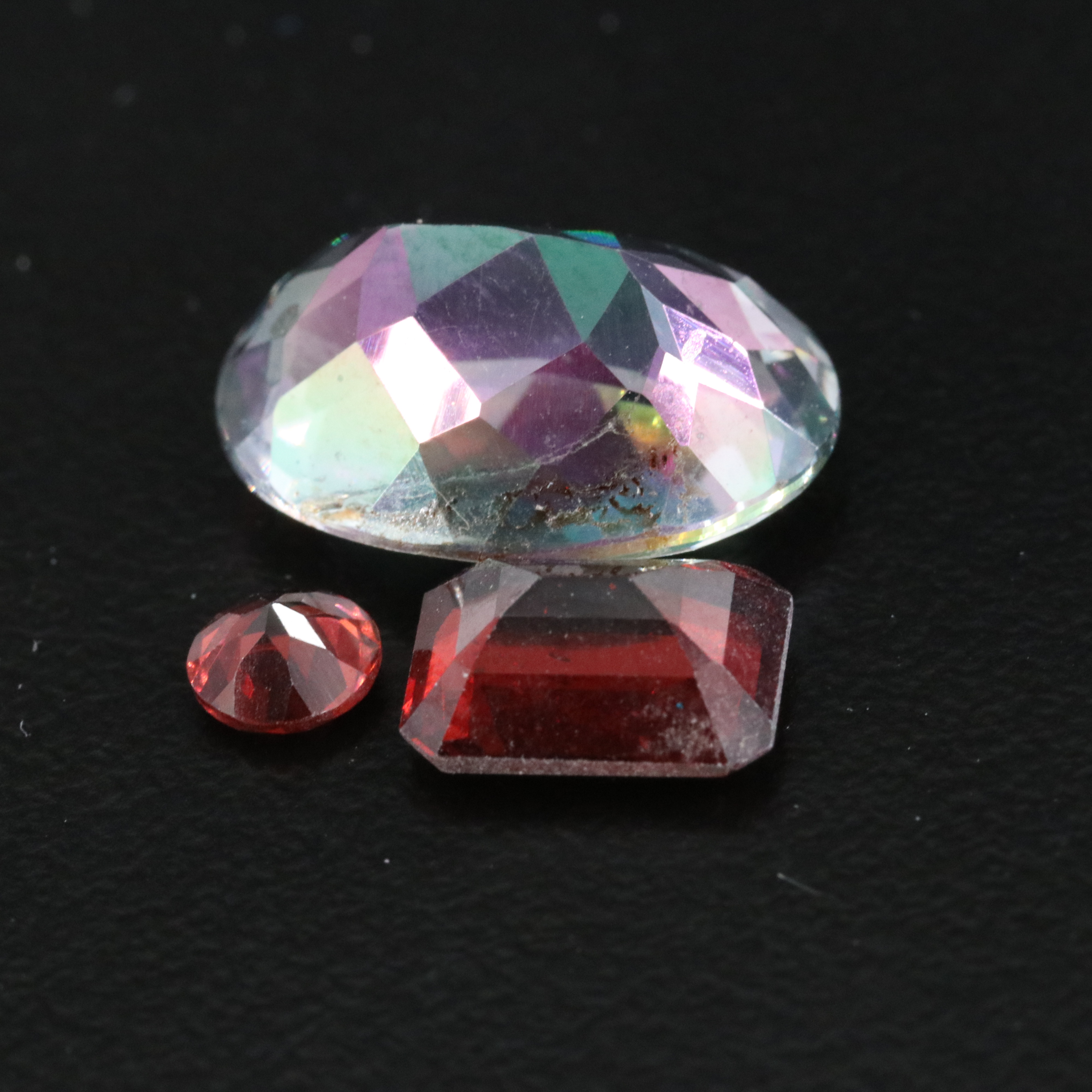 Loose 43.83 CTW Gemstone Collection Featuring Amethyst, Garnet and Mystic Topaz