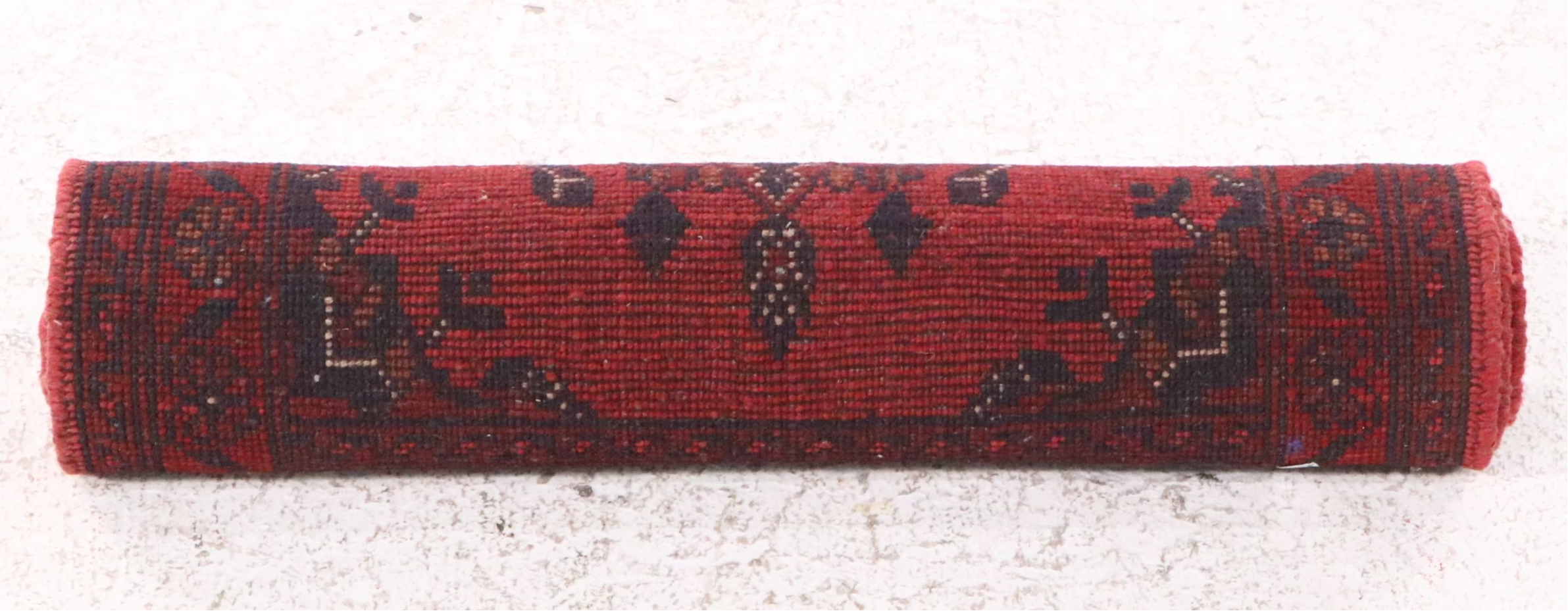 1'10 x 3'7 Hand-Knotted Afghan Kunduz Accent Rug