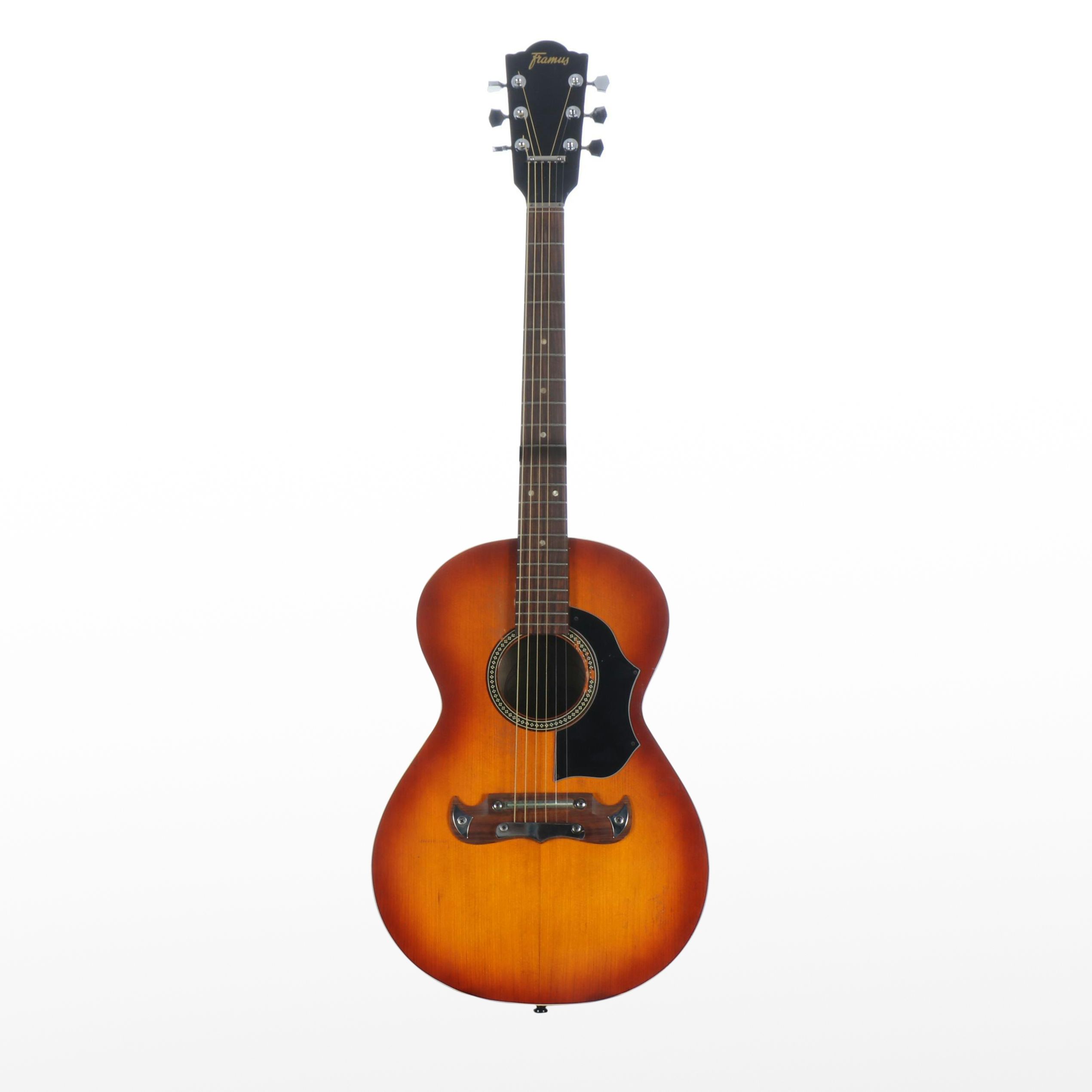 Framus Bavarian "Gaucho" Sunburst Parlor Acoustic Guitar, Mid to Late 20th C