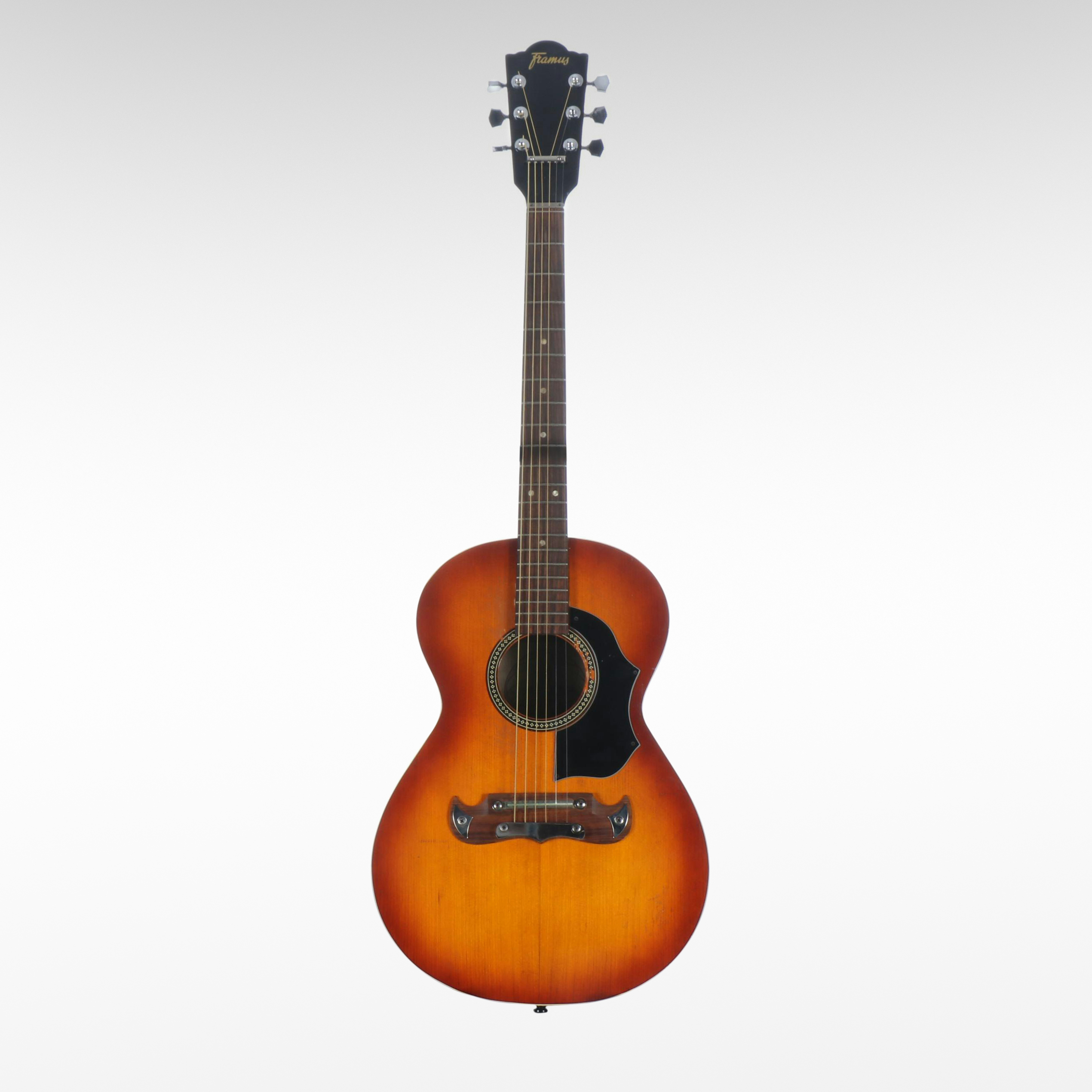 Framus Bavarian "Gaucho" Sunburst Parlor Acoustic Guitar, Mid to Late 20th C