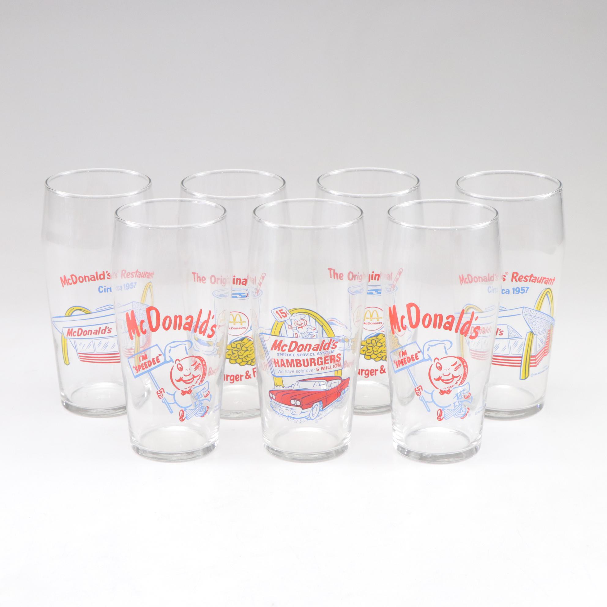 Libbey Retro McDonald's Drinking Glasses