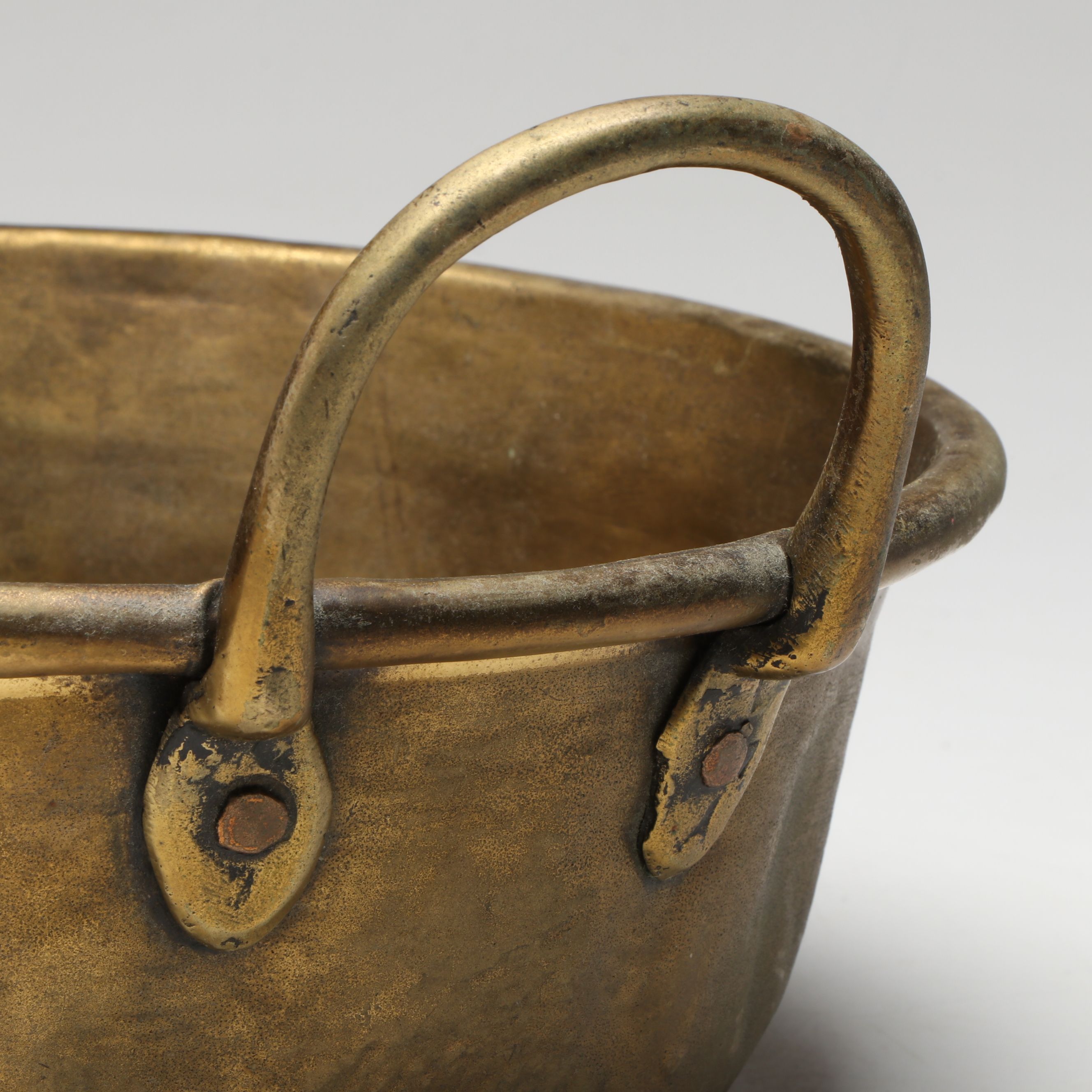 French Style  Brass Plated Jam Pans with Pitcher and Ladles