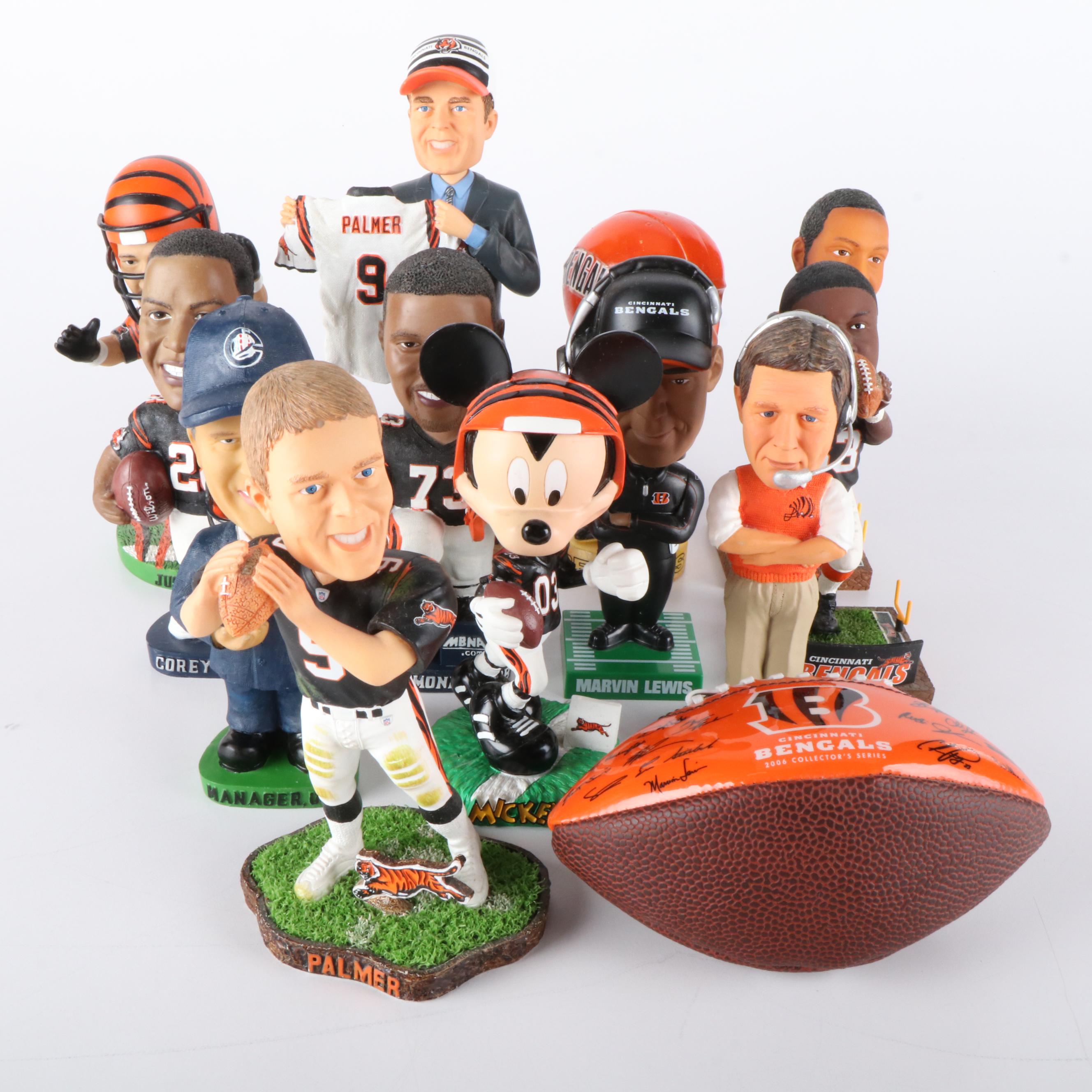 Carson Palmer, Corey Dillon, and More Cincinnati Bengals Themed Bobbleheads