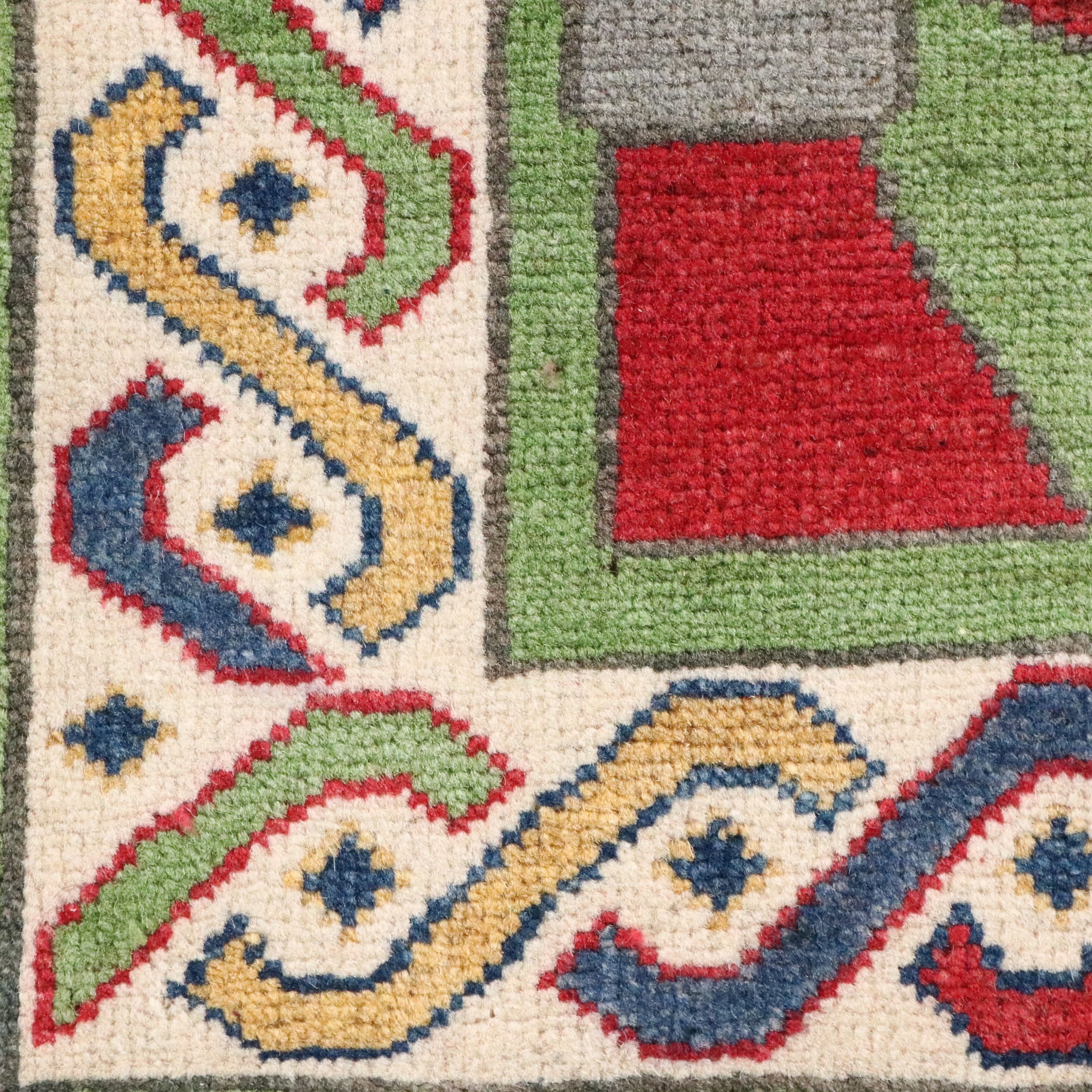 2' x 3' Hand-Knotted Afghan War Rug