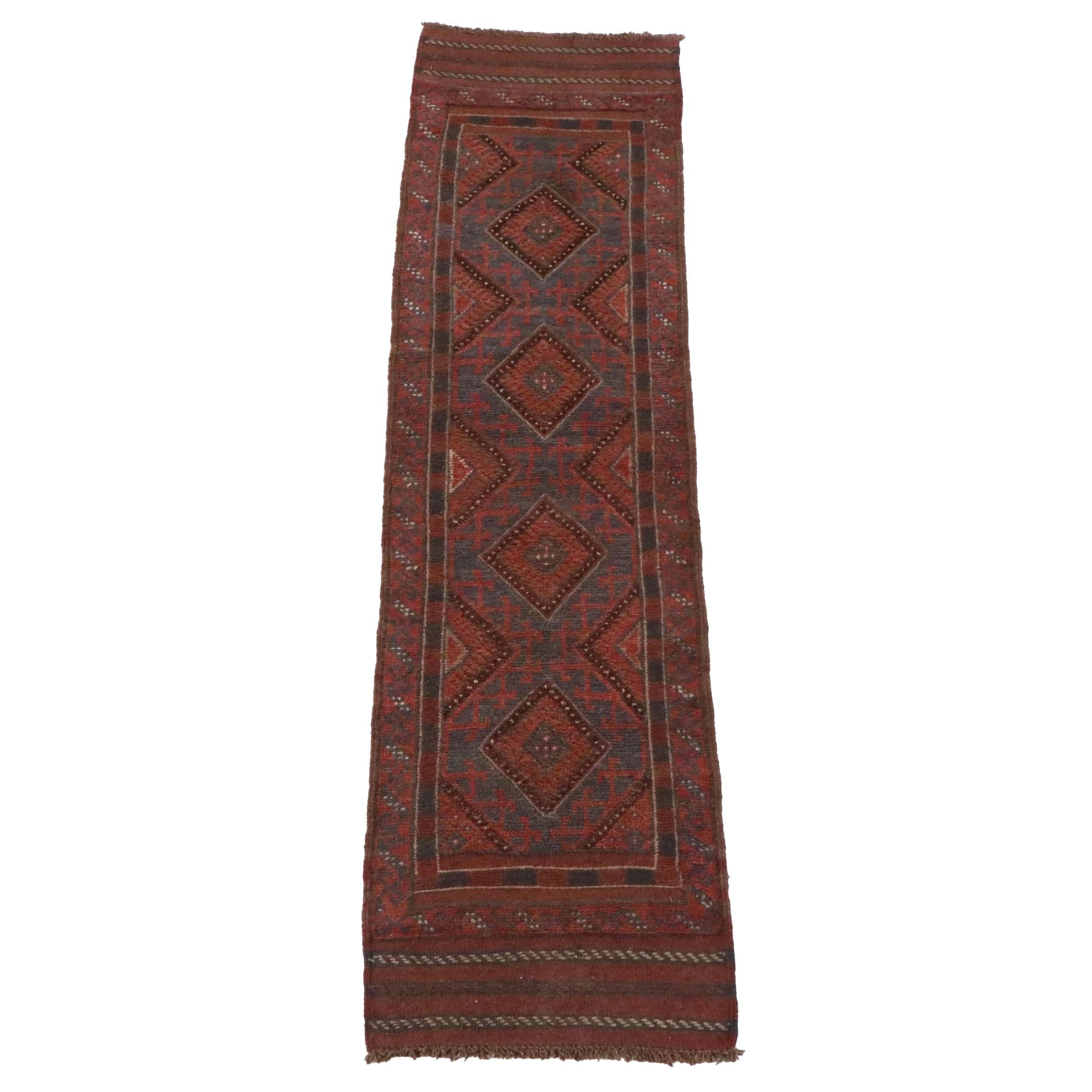 2' x 8'3 Handwoven Afghan Mashwani Carpet Runner