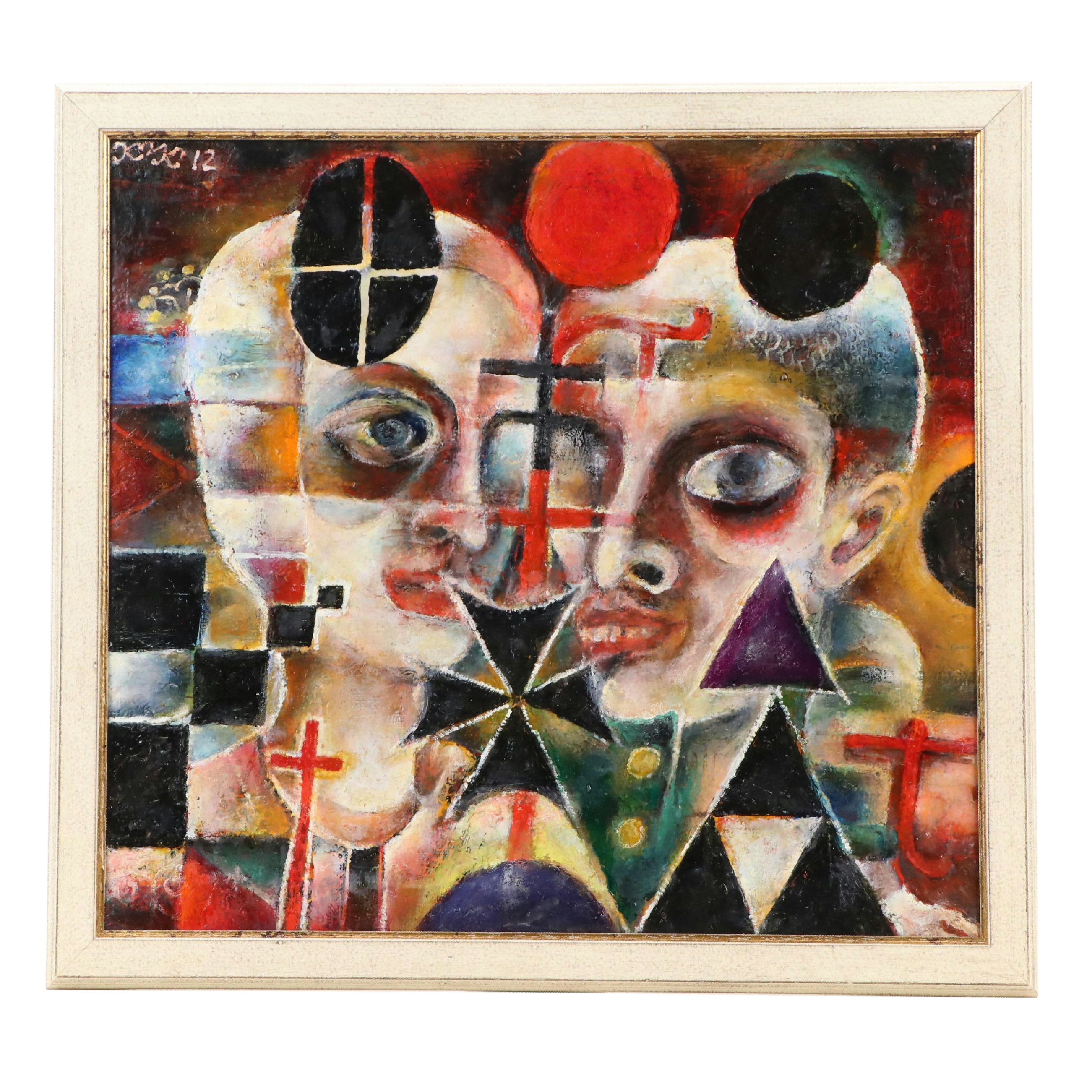 Nikolay Manuylov "Kuk" Surrealistic Figural Oil Painting, 2012