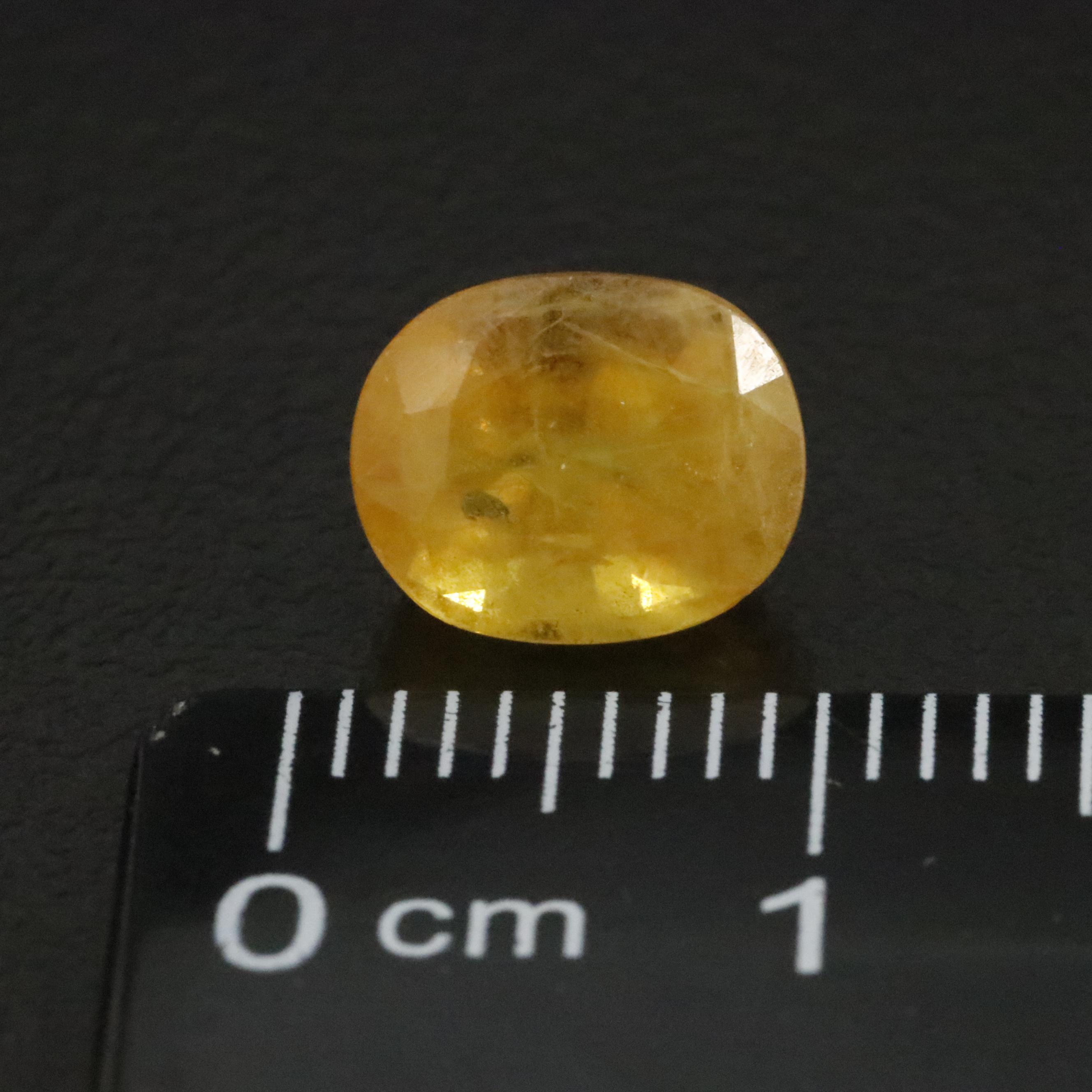 Loose 3.03 CT Yellow Sapphire