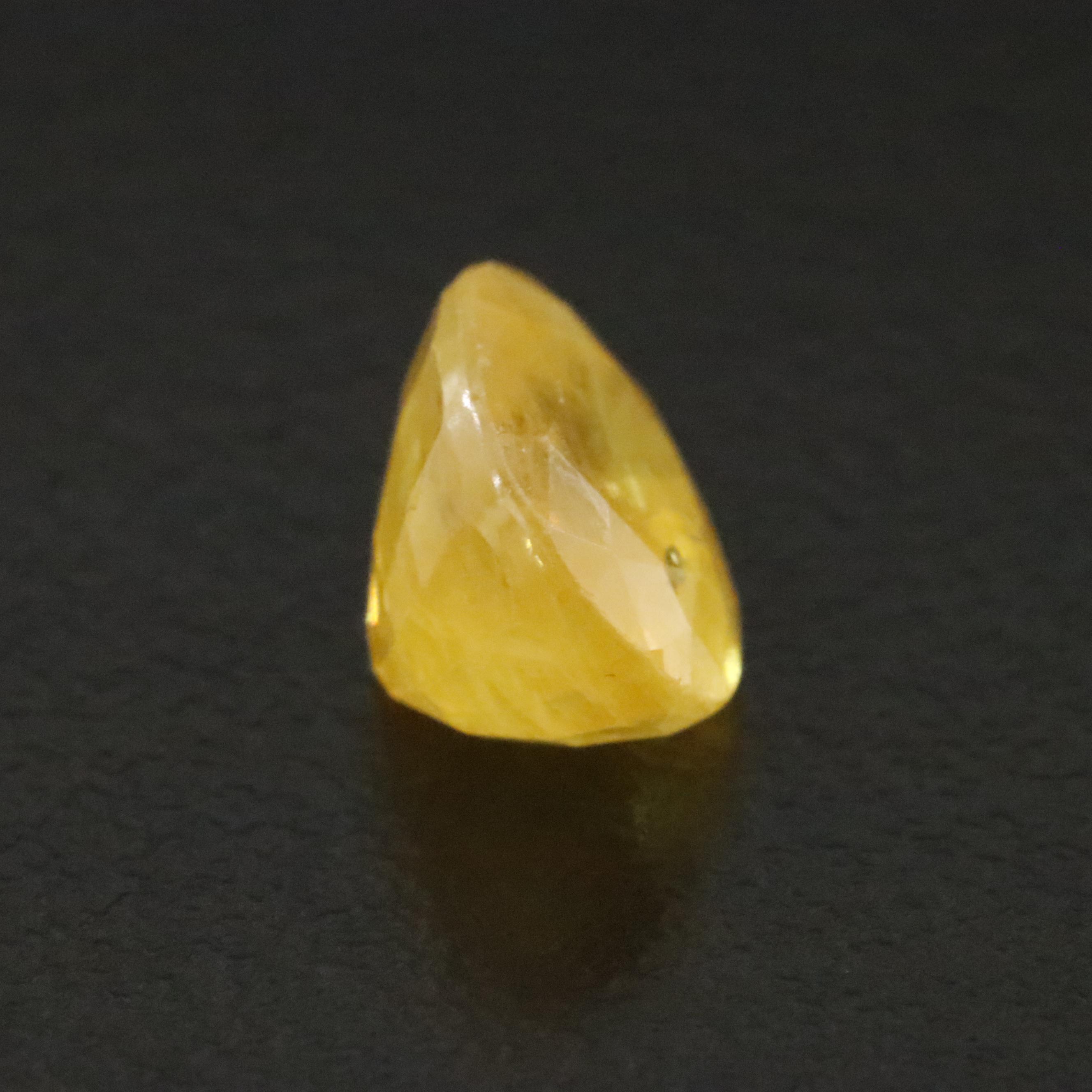 Loose 3.03 CT Yellow Sapphire