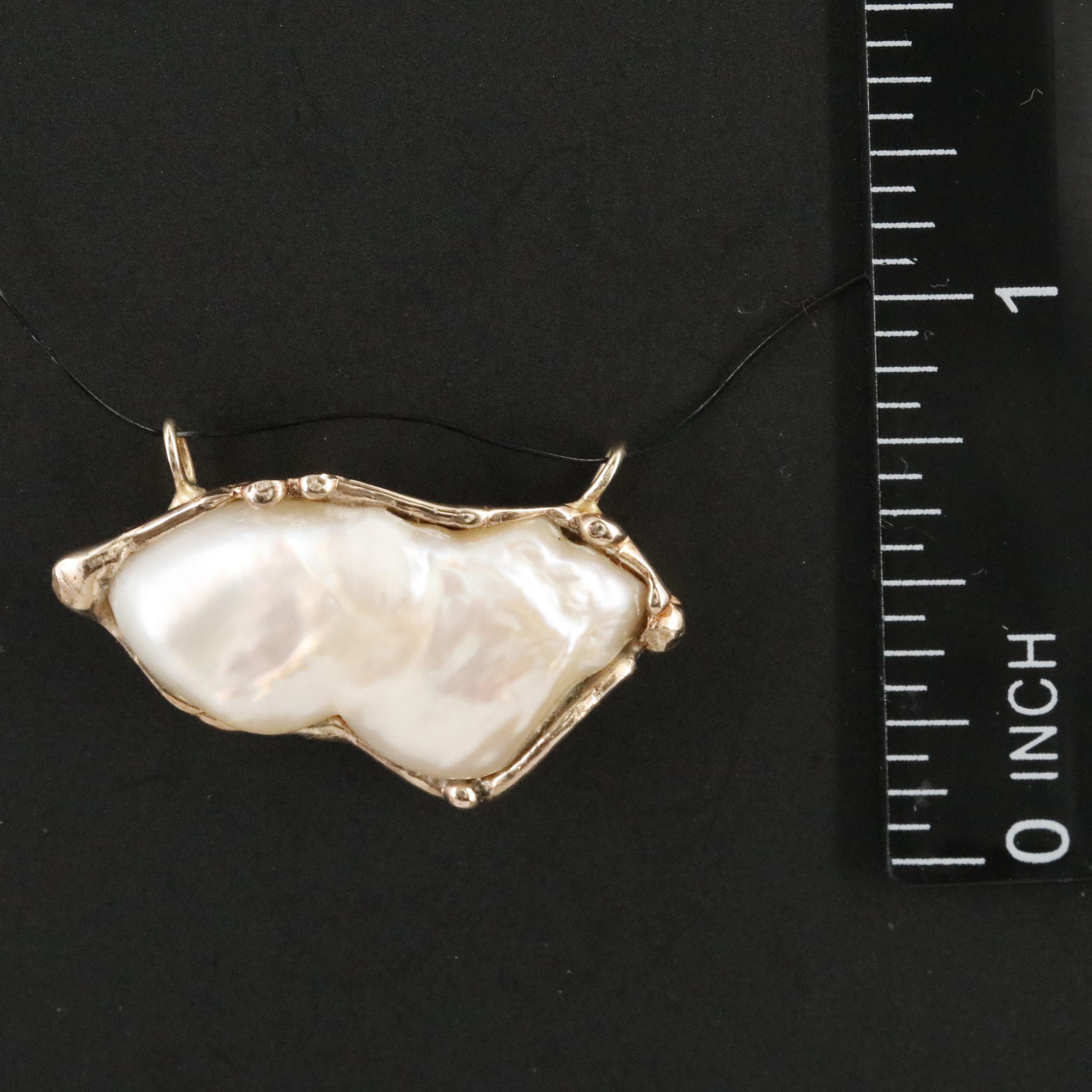 14K Pearl Pendant