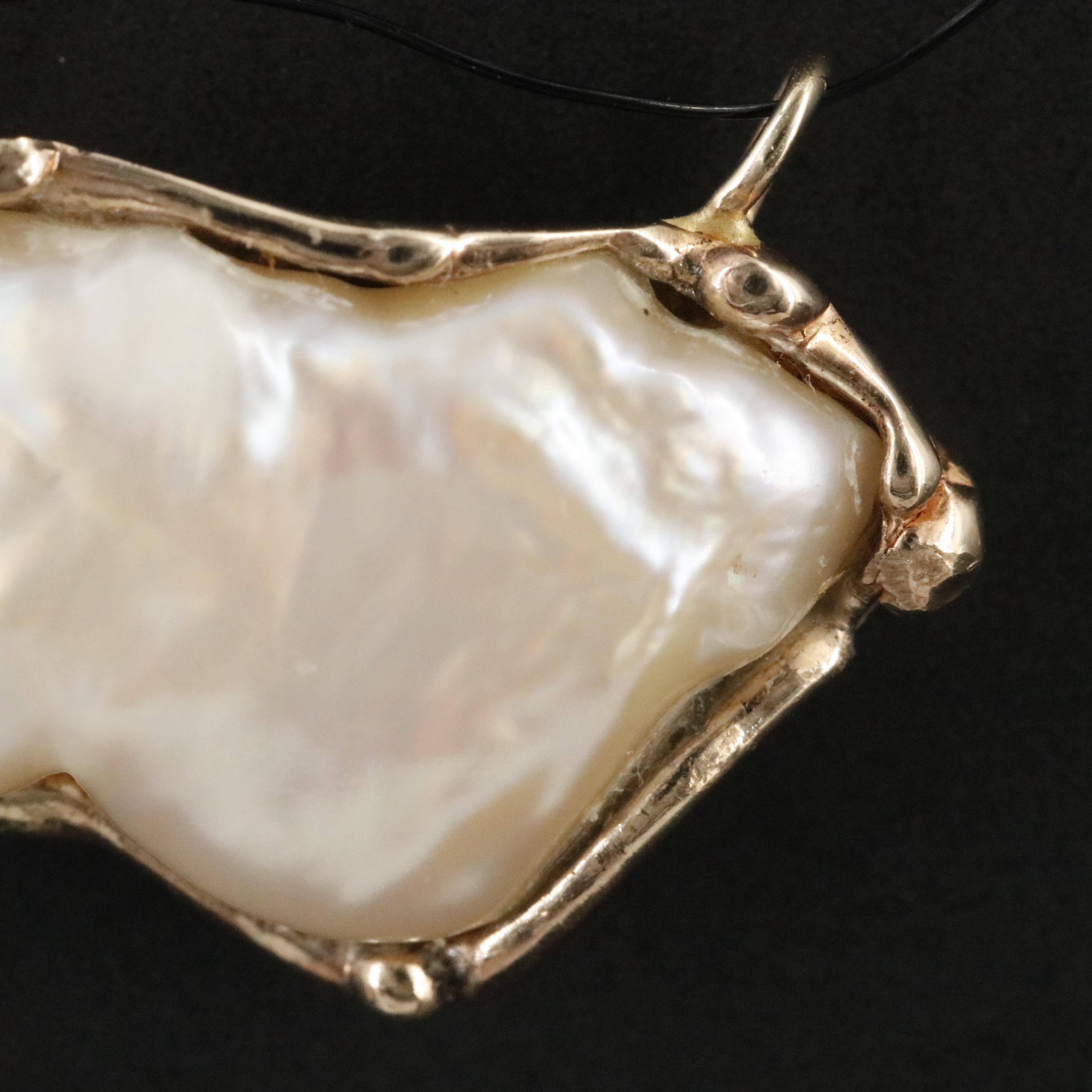 14K Pearl Pendant