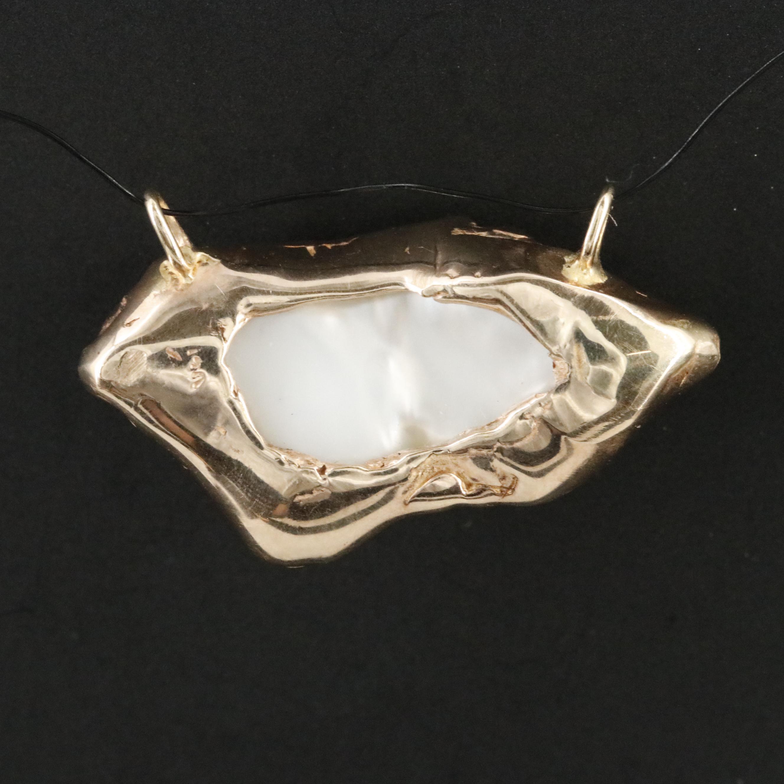 14K Pearl Pendant