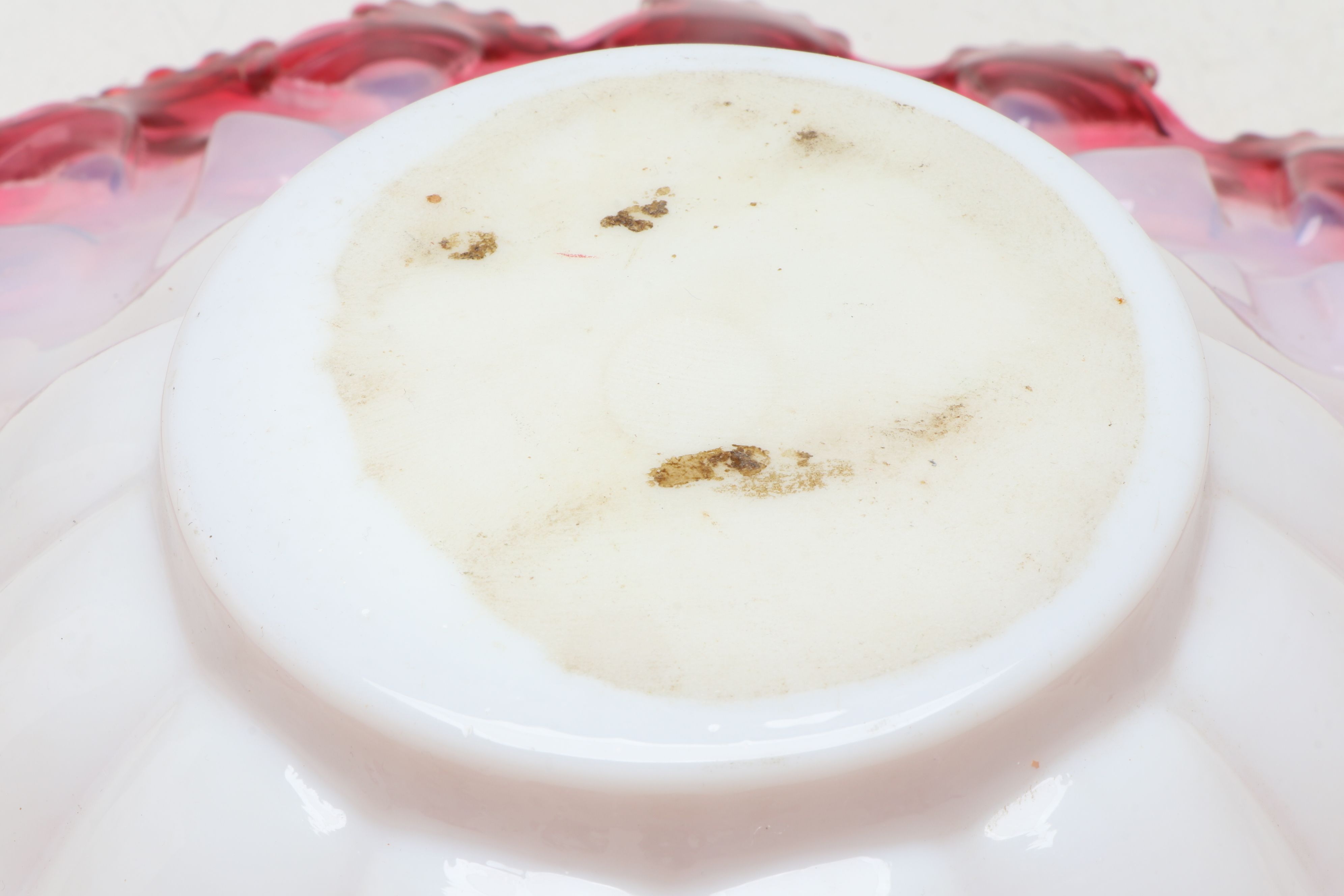 Cranberry Lattice and Ruffled Orange Brides Bowls