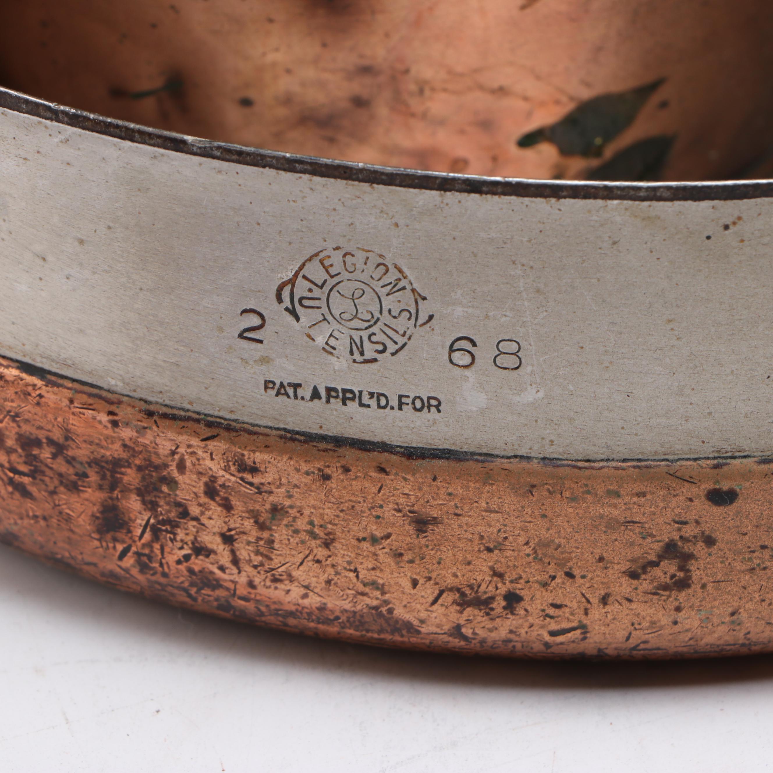 Arts & Crafts Style Hammered Copper Jug with Other Kitchenware