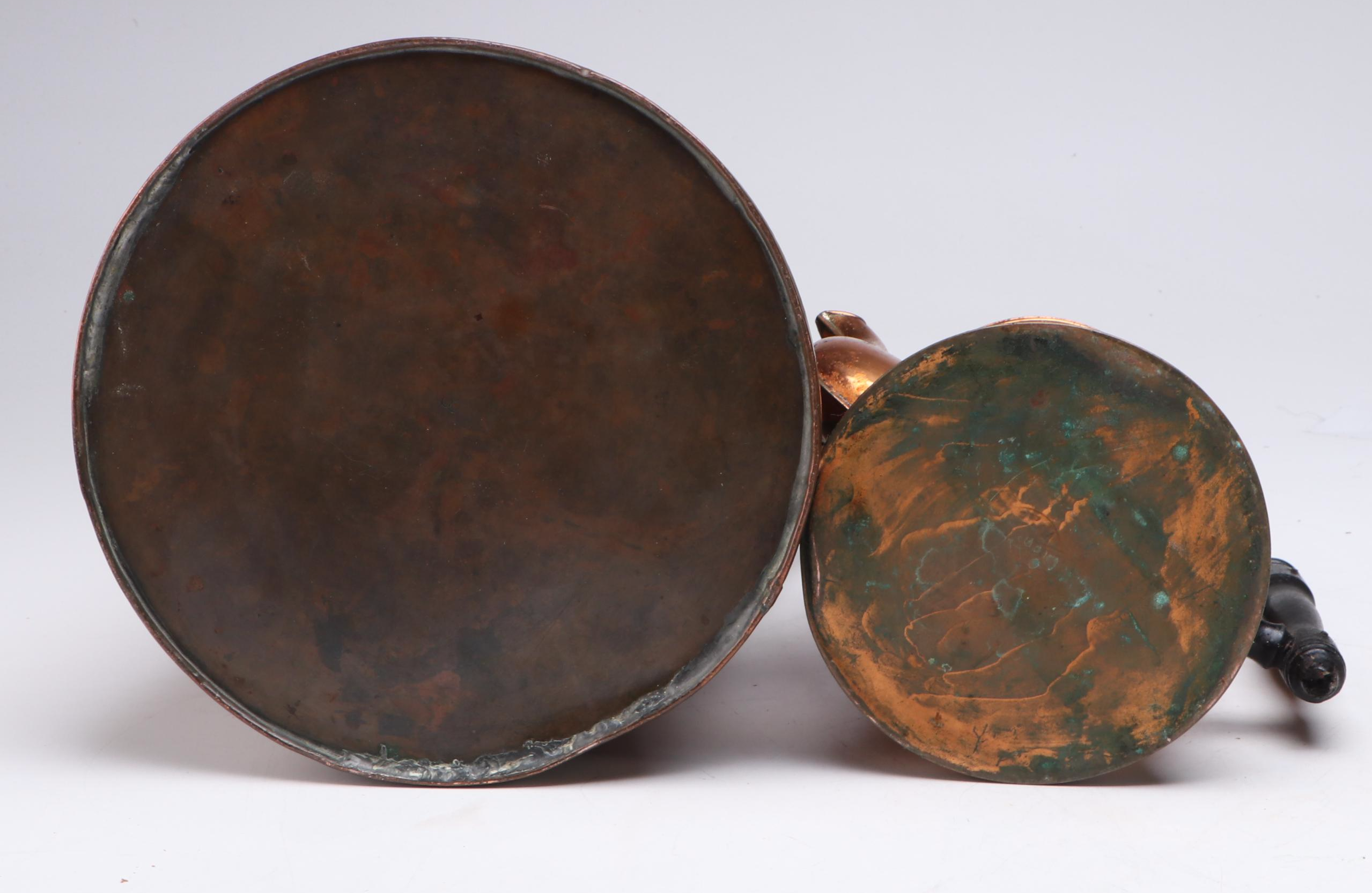 Arts & Crafts Style Hammered Copper Jug with Other Kitchenware