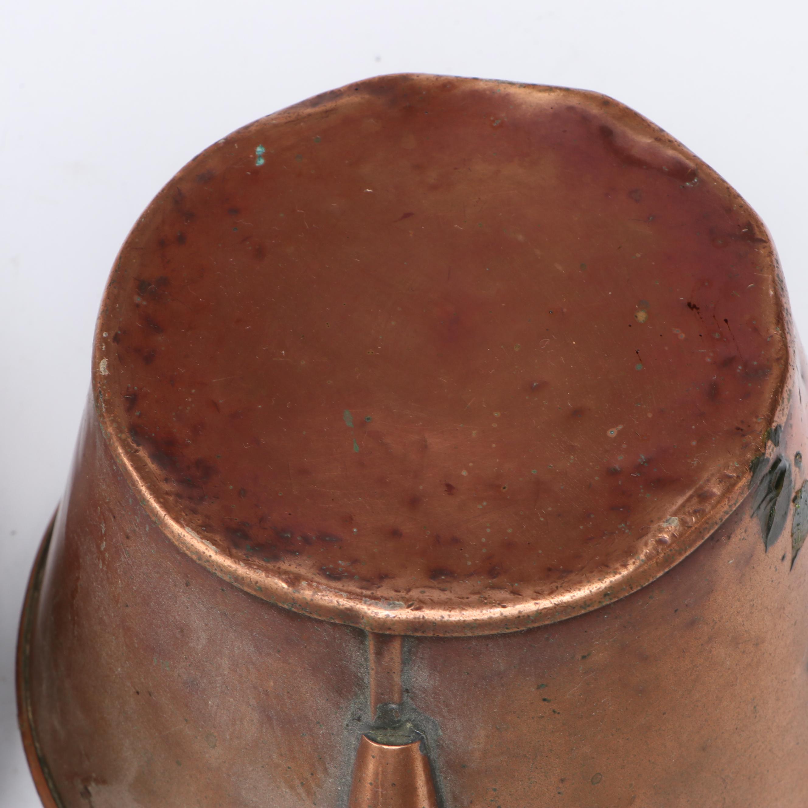 Arts & Crafts Style Hammered Copper Jug with Other Kitchenware