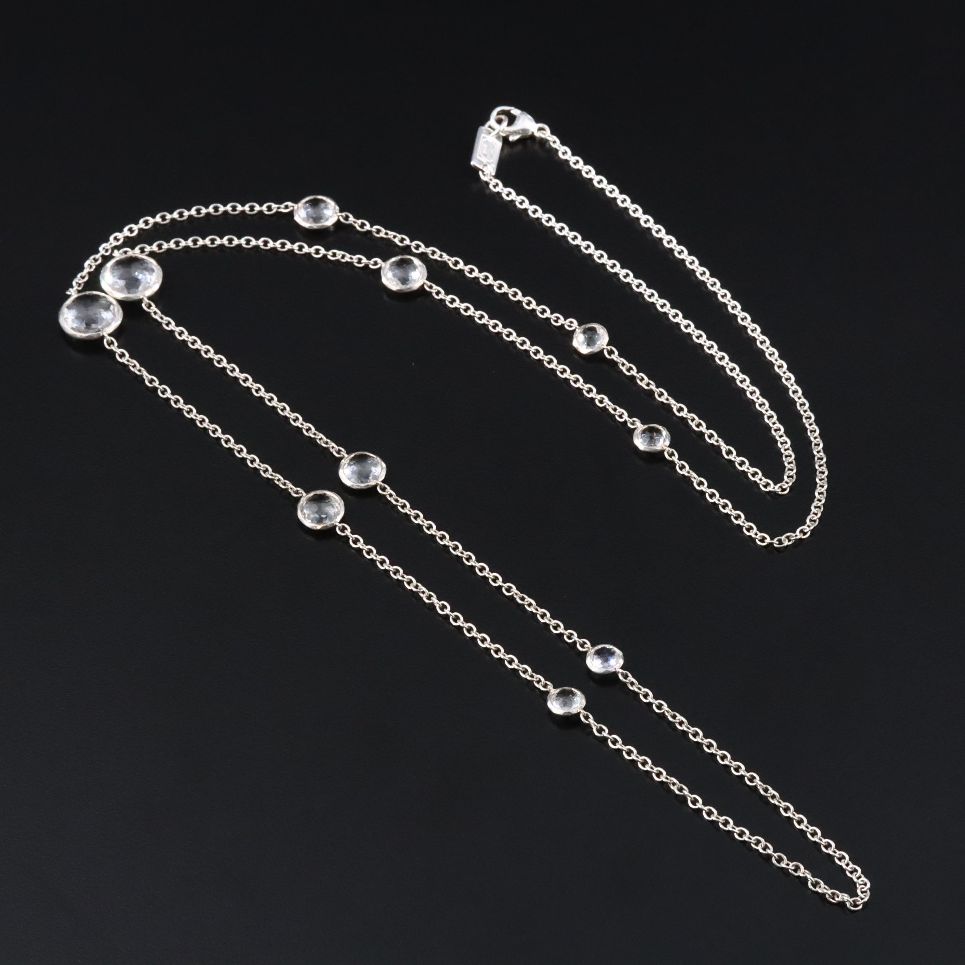 Ippolita Rock Candy Sterling  and Quartz Station Necklace
