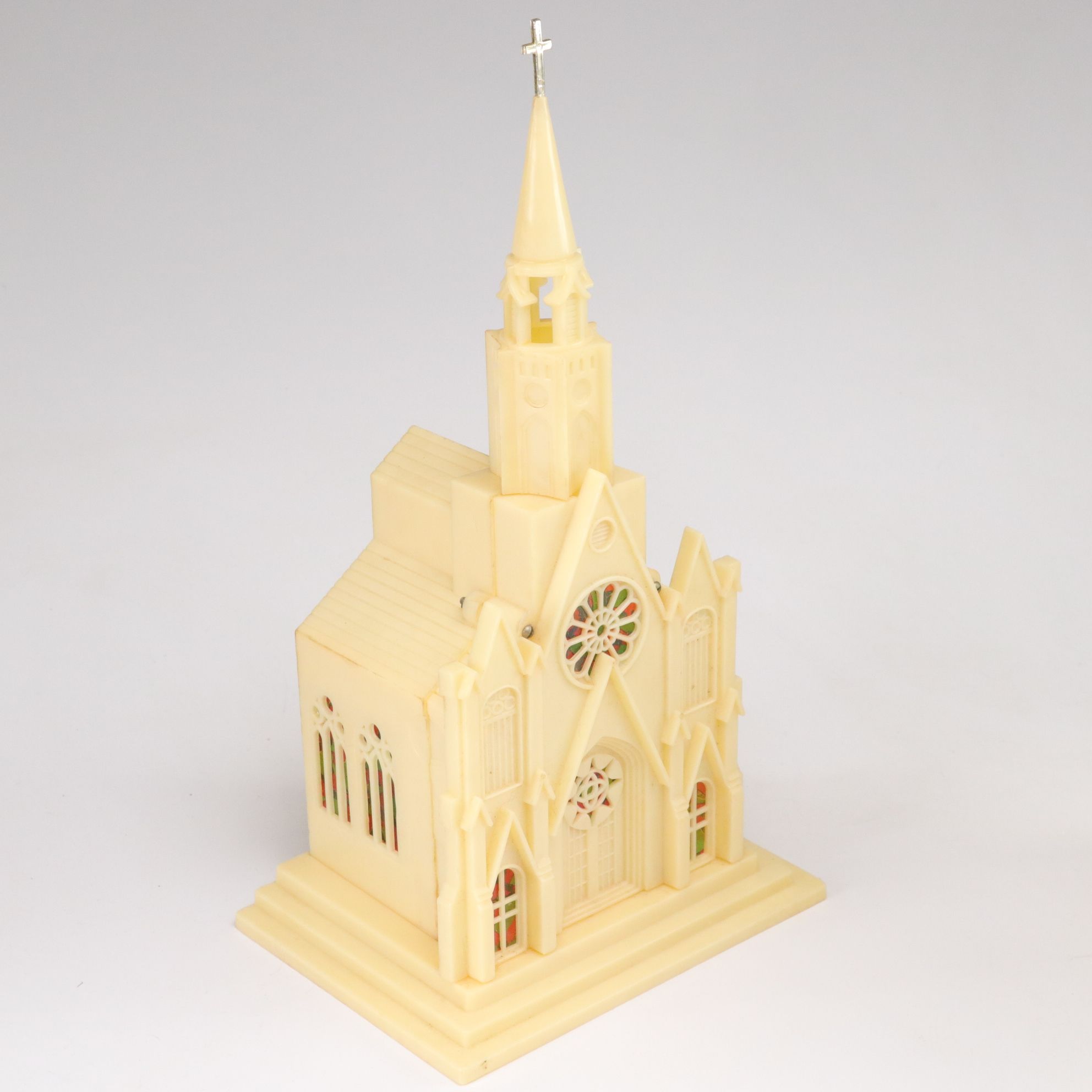 Ceramic Praying Madonna, Illuminated Church Figurines, and More Christmas Decor