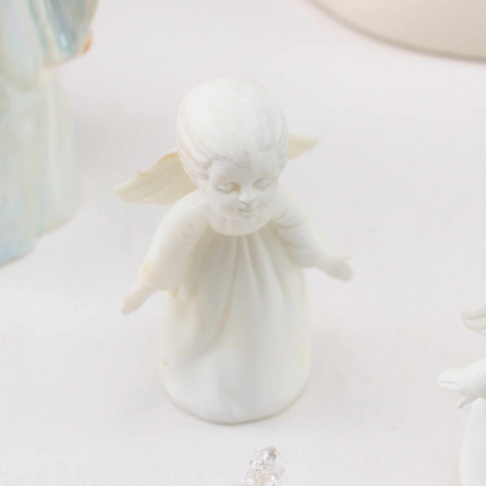 Ceramic Praying Madonna, Illuminated Church Figurines, and More Christmas Decor