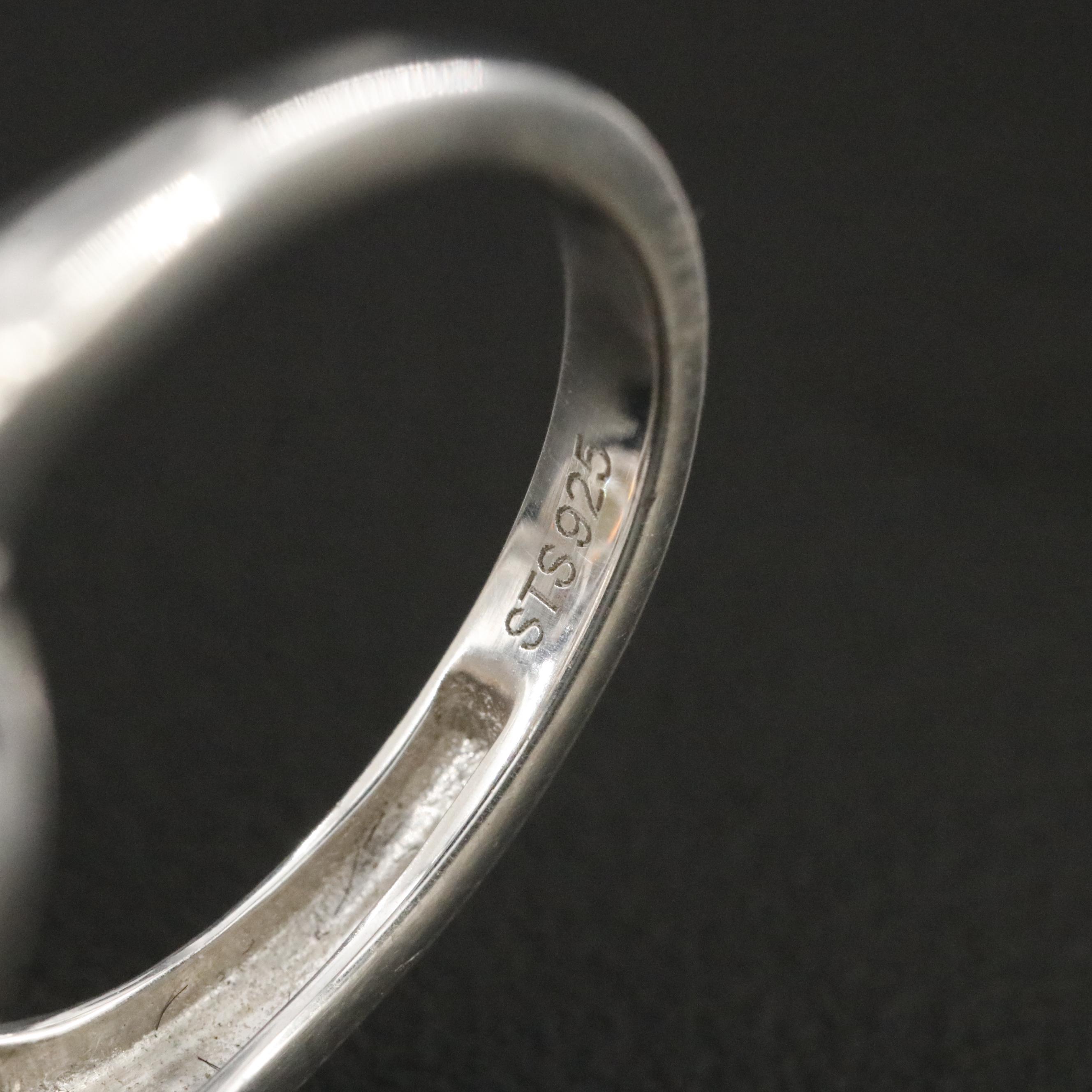 Sterling Ring Featuring Opal, Tourmaline, and Amethyst