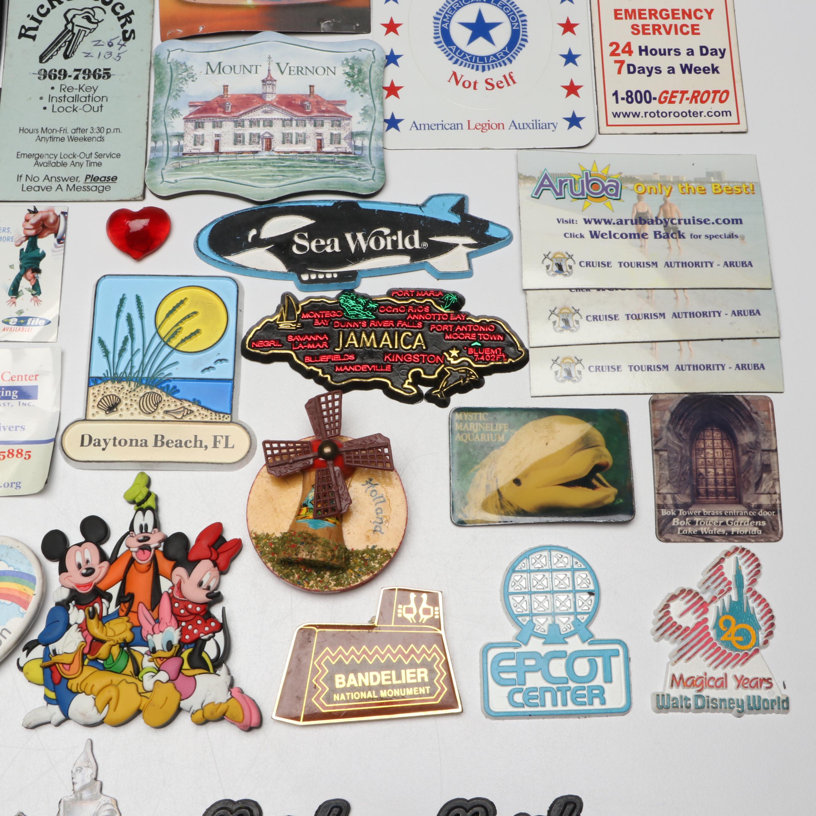 Wizard of Oz, Walt Disney World, Elvis, and More Souvenir Magnets