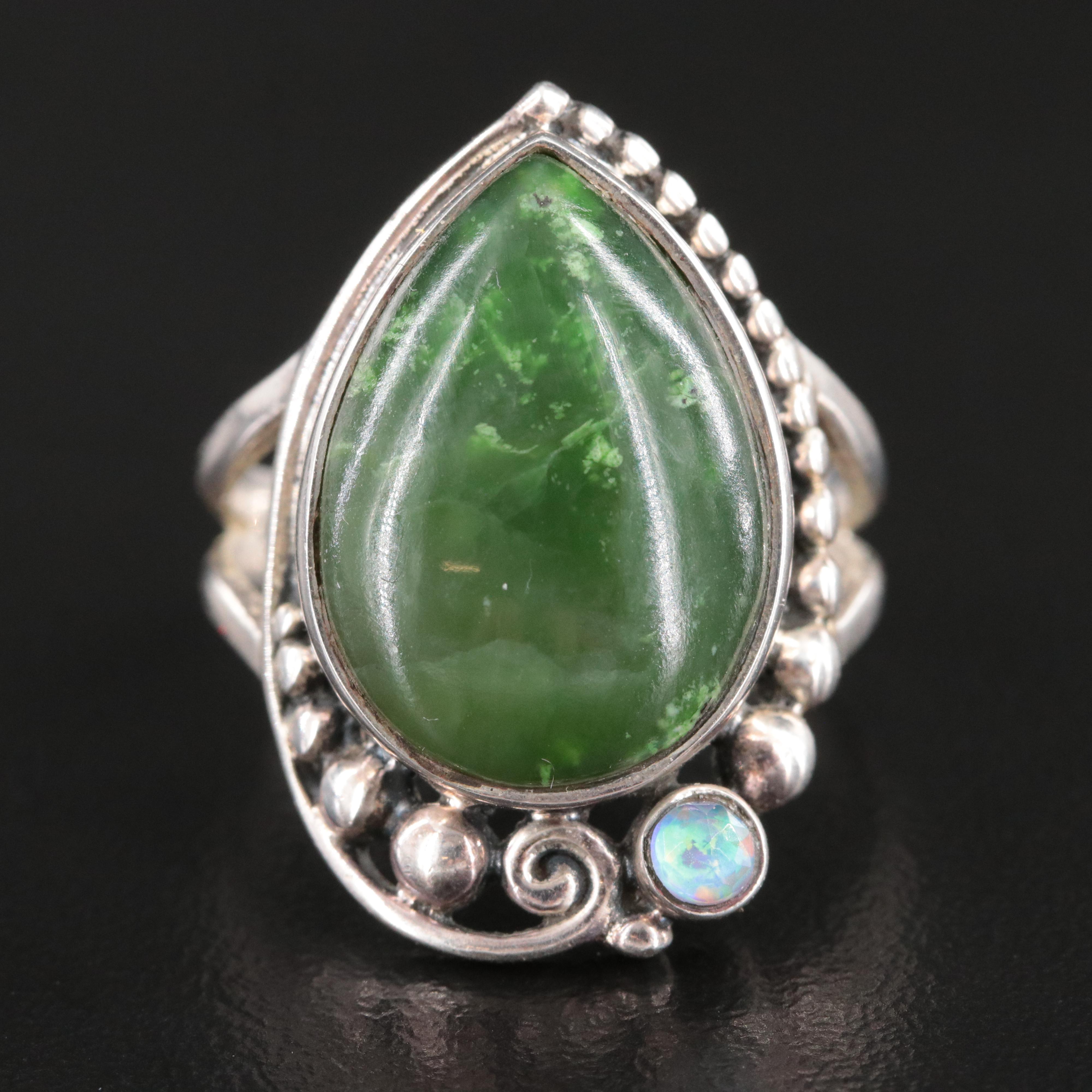 Sajen Sterling Turquoise and Opal Doublet Ring