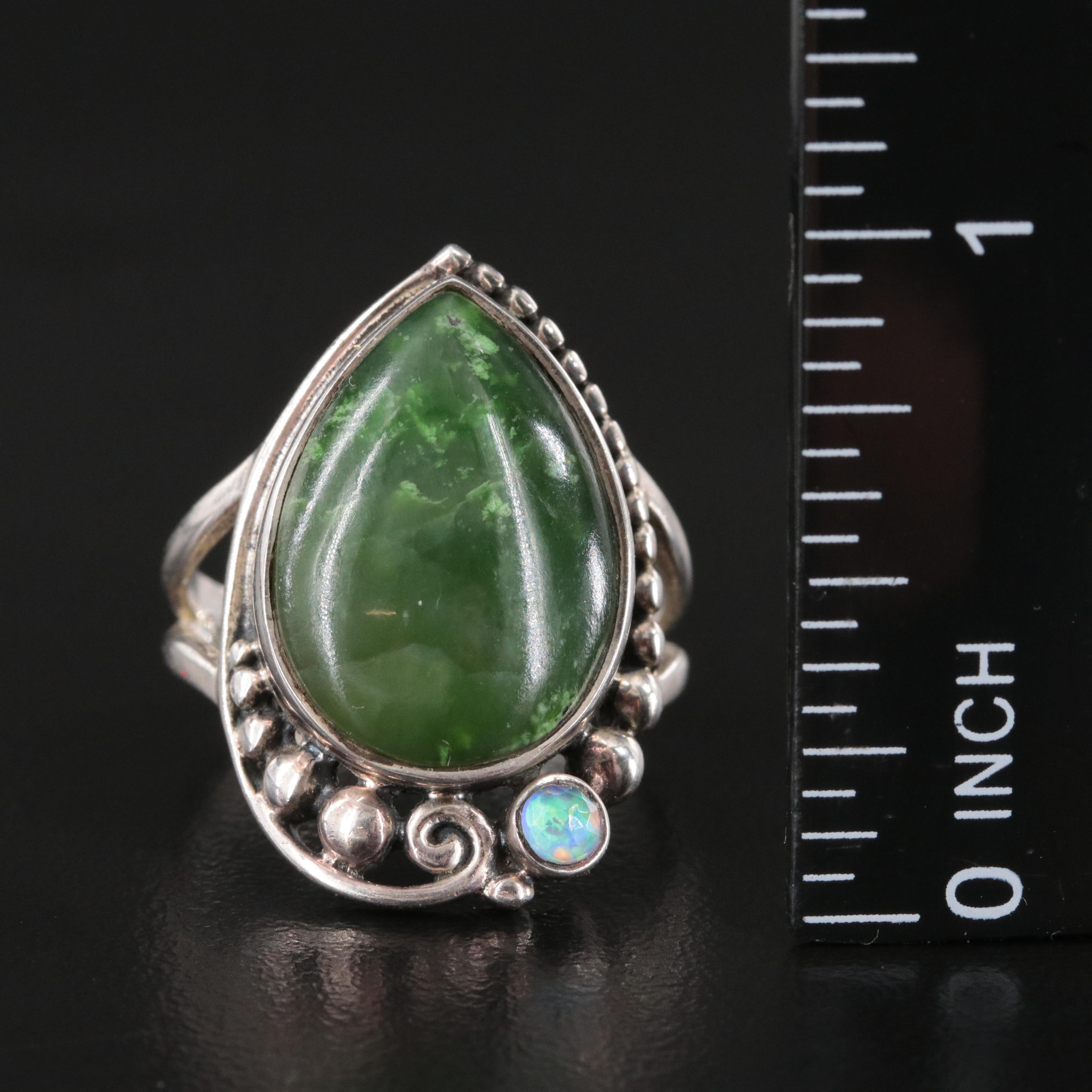 Sajen Sterling Turquoise and Opal Doublet Ring