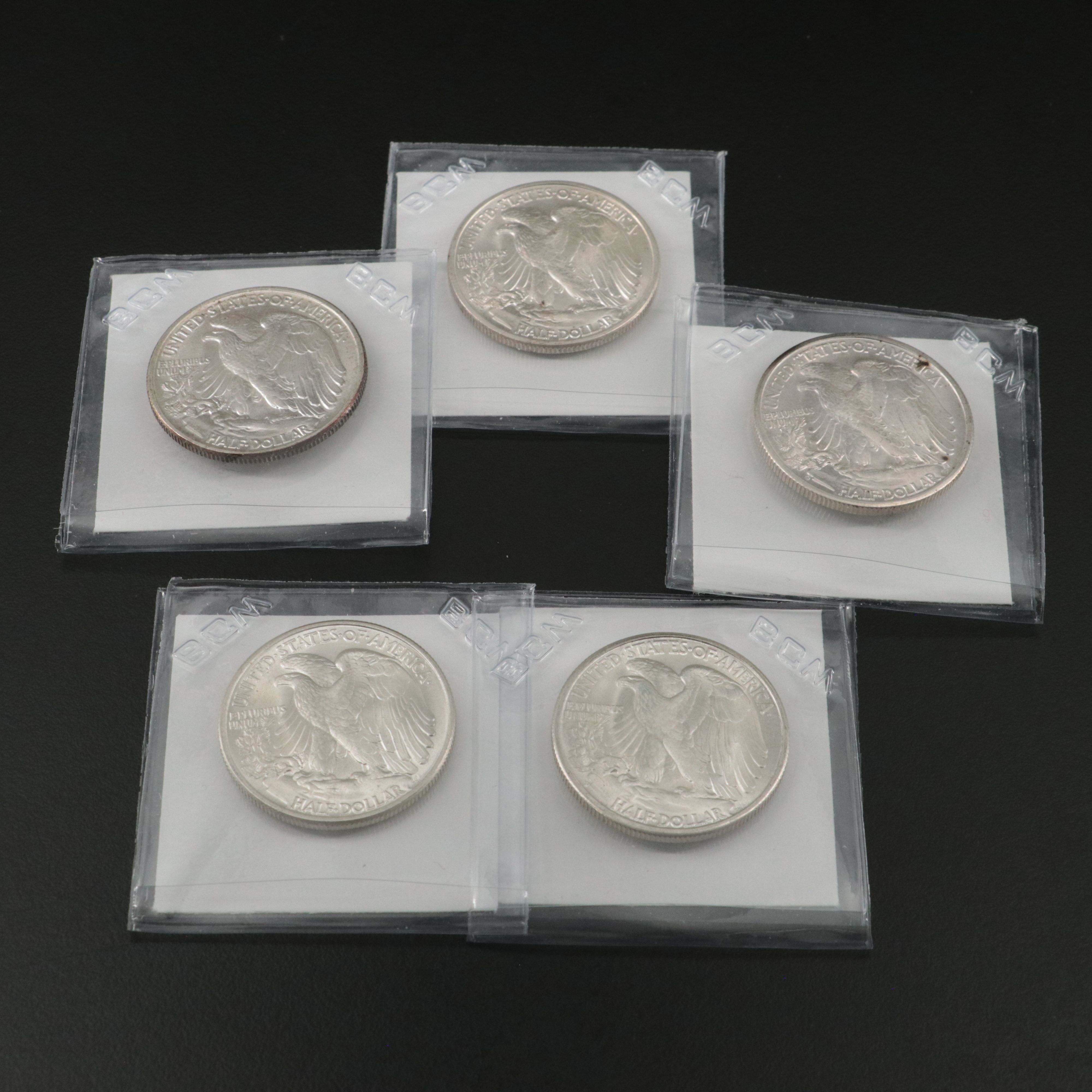 Mercury Dimes, Washington Quarters, and Walking Liberty Half Dollars