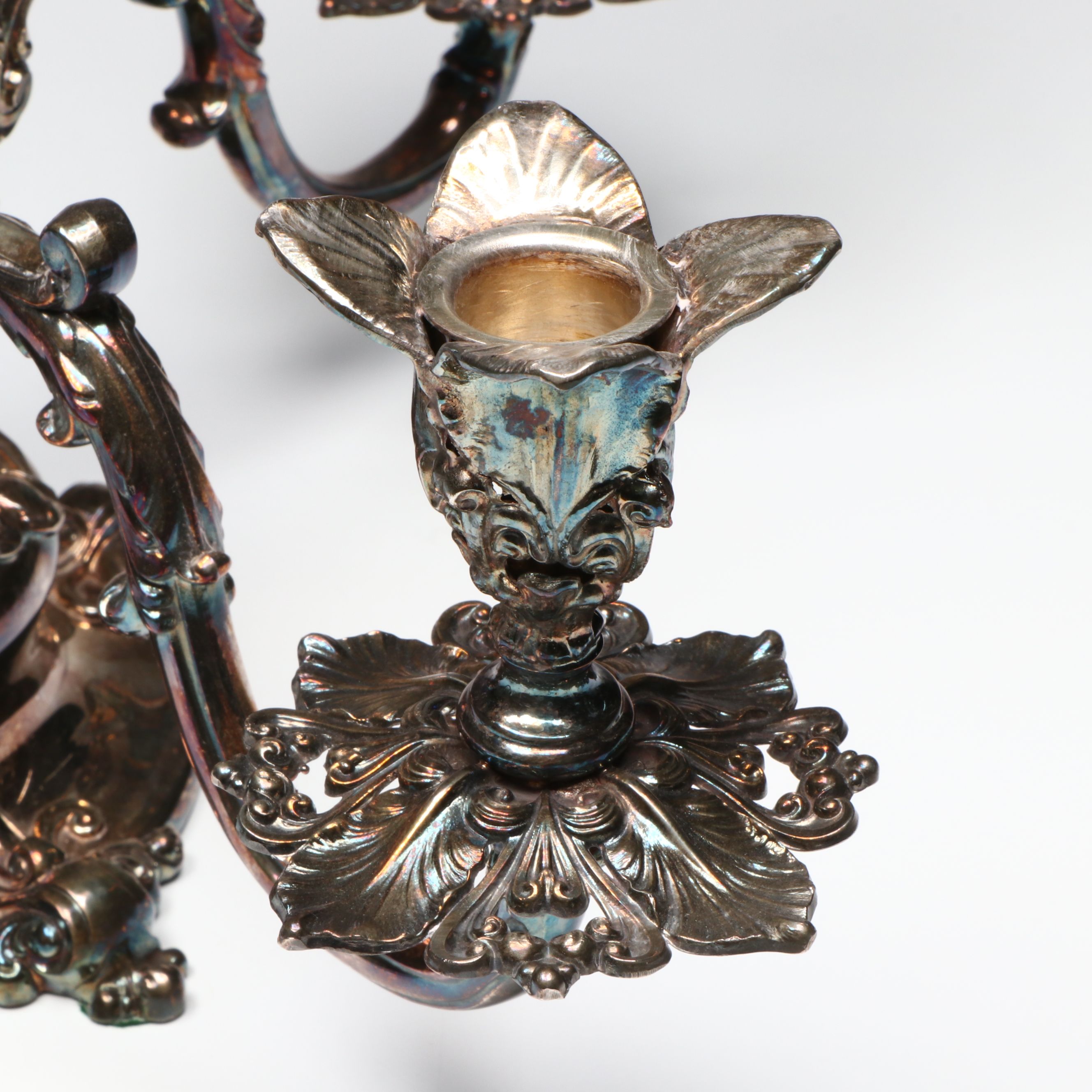 Reed & Barton Rococo Style Silver Plate Epergne Base