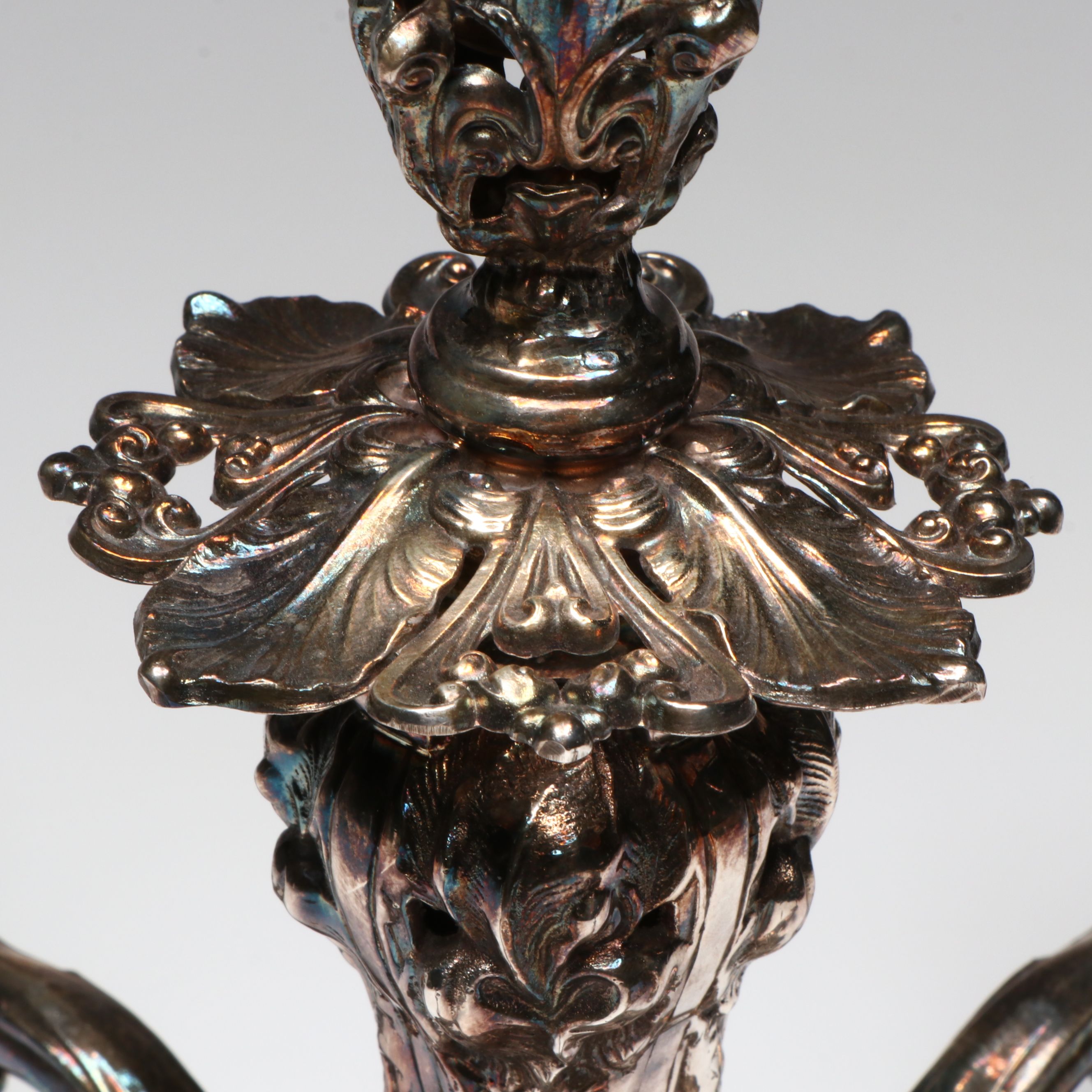 Reed & Barton Rococo Style Silver Plate Epergne Base