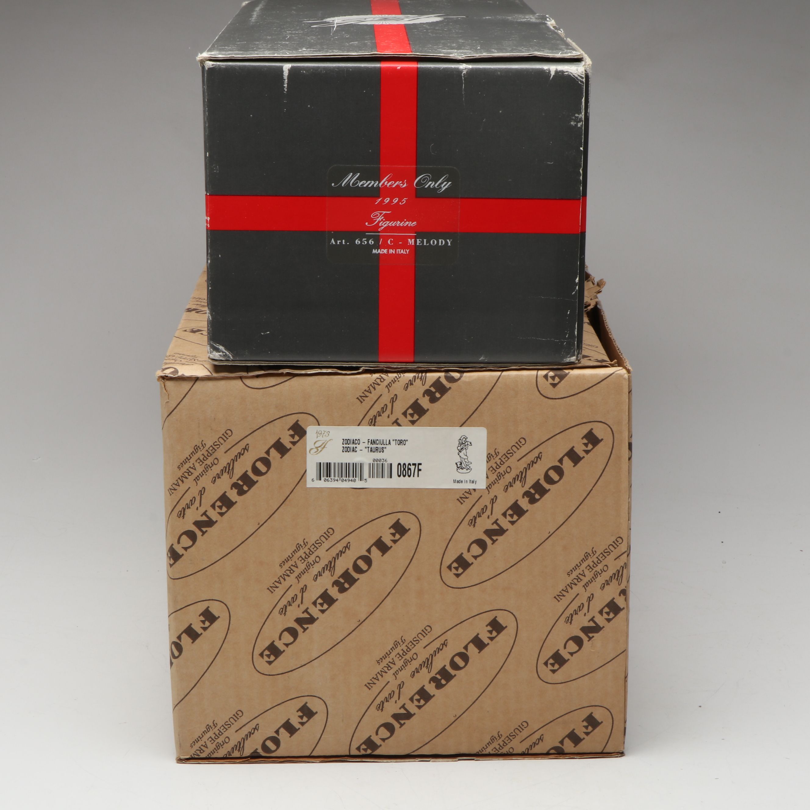 Giuseppe Armani "Melody" and "Taurus" Porcelain Figures