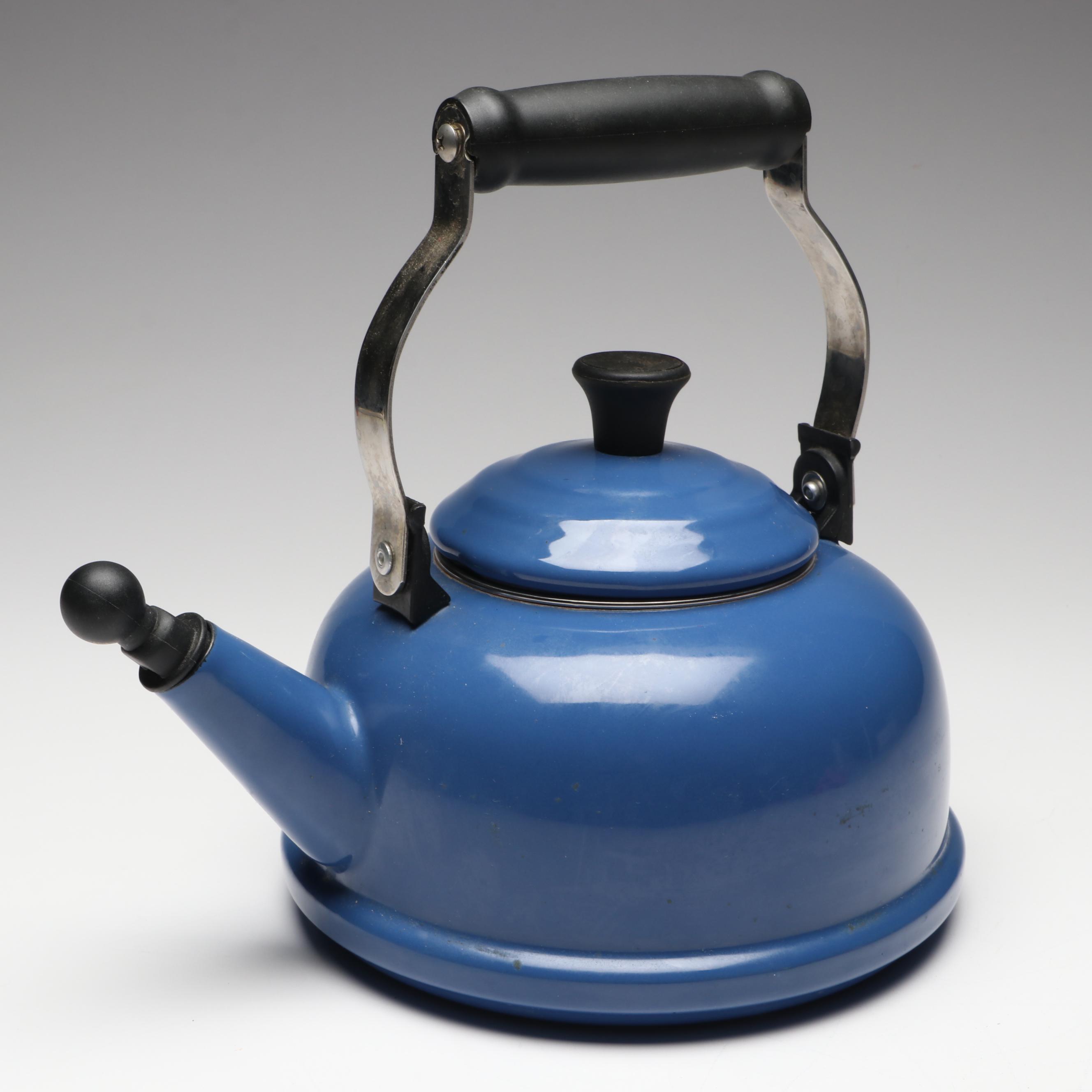 Le Creuset Blue Enamel Kettle