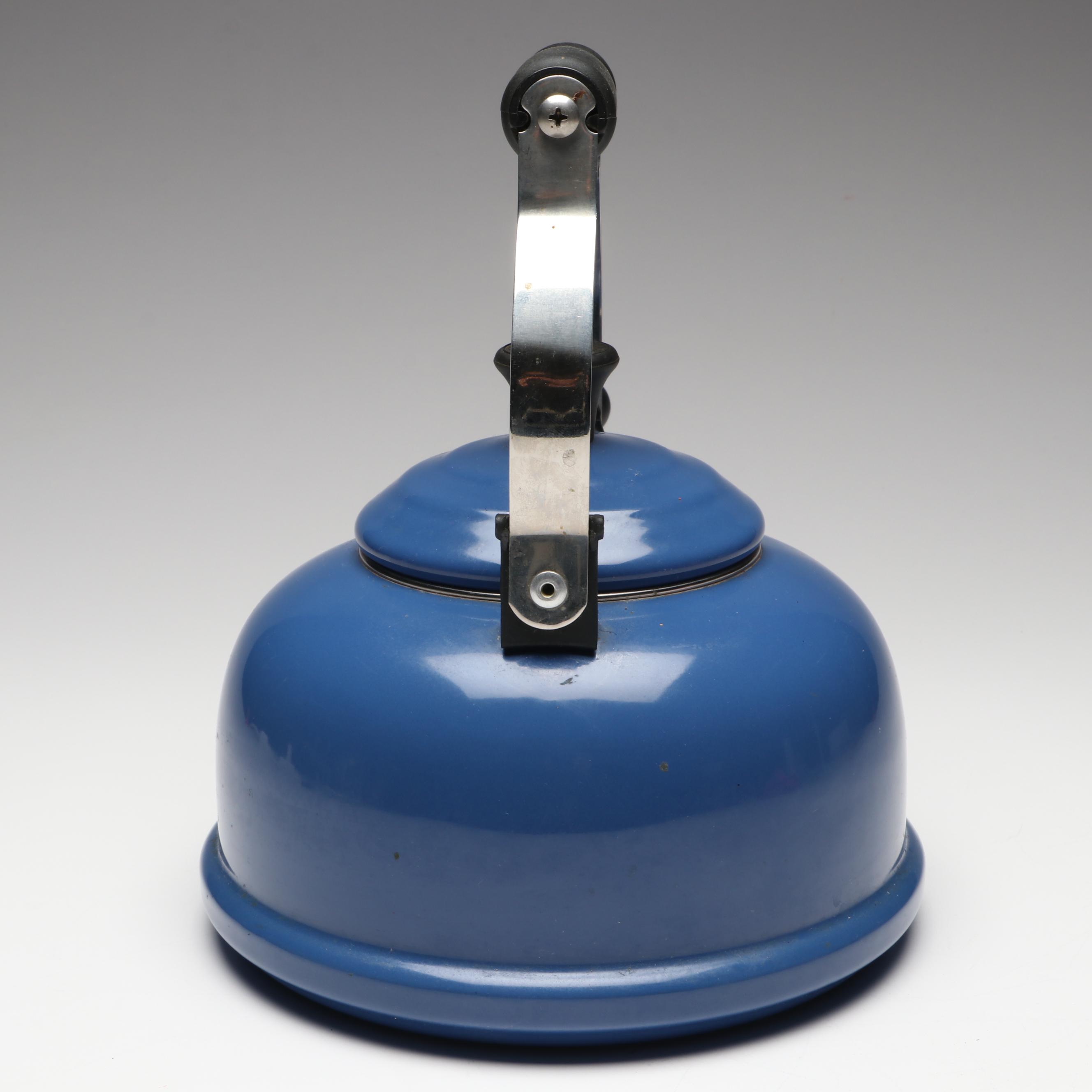 Le Creuset Blue Enamel Kettle